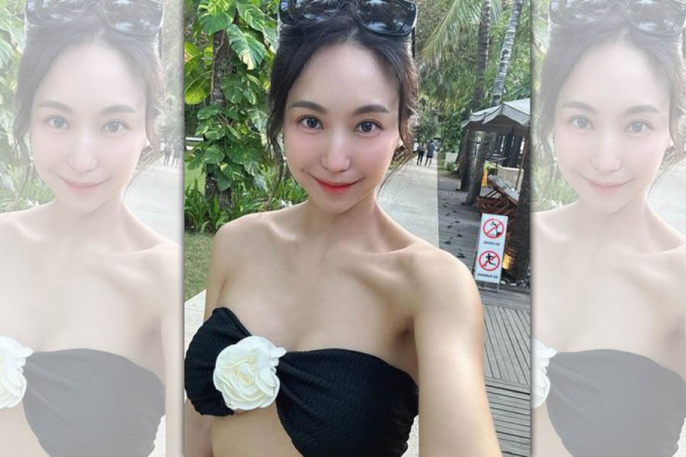 高毓璘在社群曬出一系列在峇里島度假性感泳衣照。(翻攝自高毓璘IG)