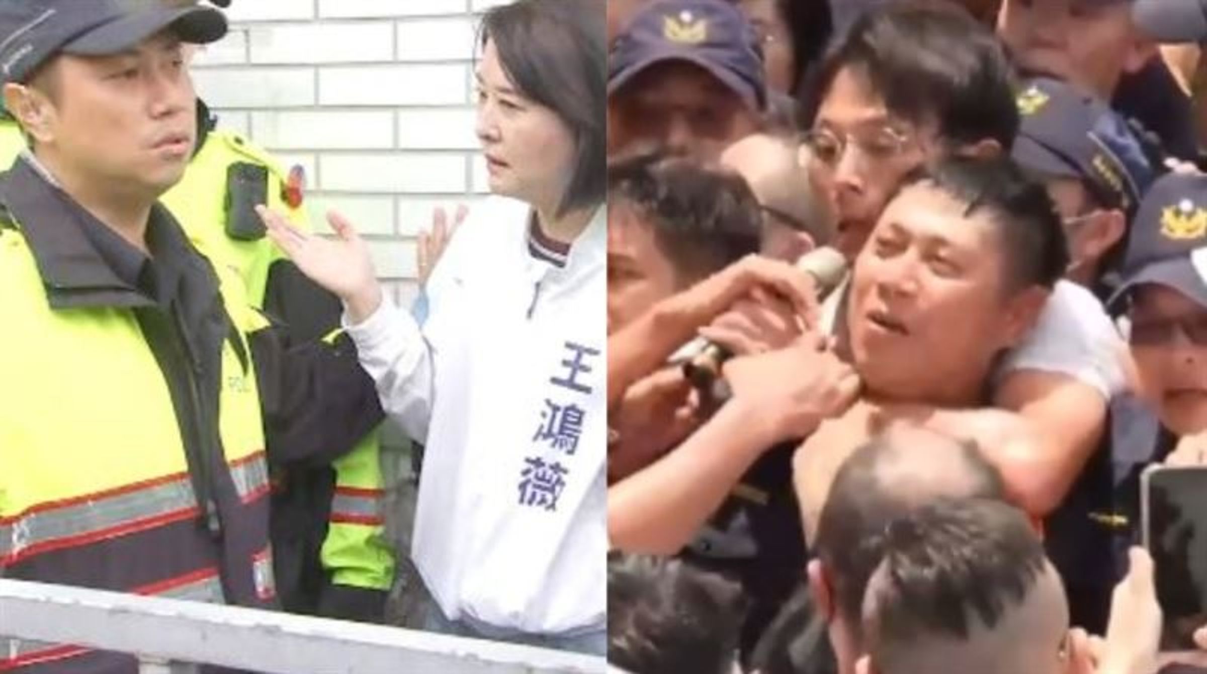 遭黃國昌勒脖警員四月也被王鴻薇嗆聲! 本尊認了:兩次都是我。 (圖/ 翻攝自網路)