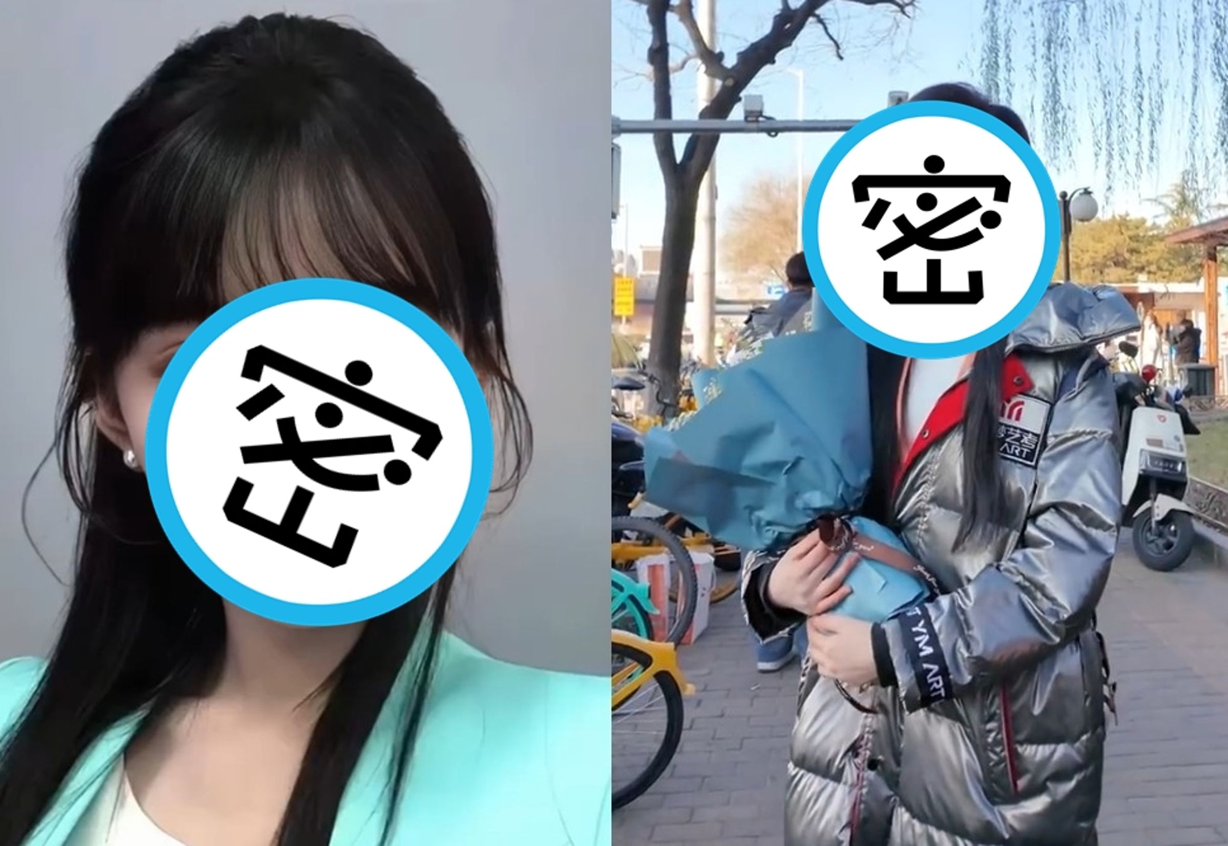 胡馨怡參加播報藝考時,被考官誤以為化妝,多次要求她卸妝。(翻攝微博)