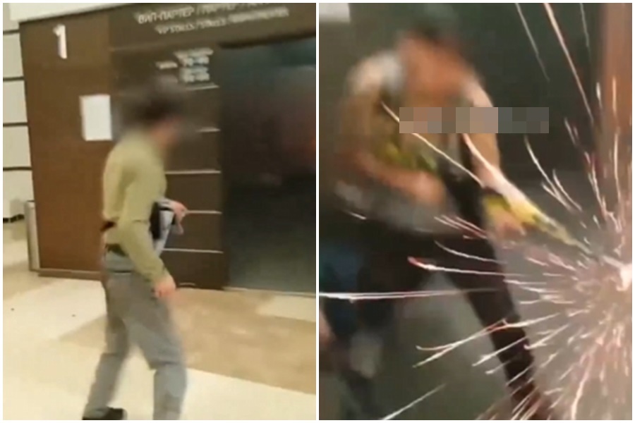 俄羅斯莫斯科郊區的音樂廳慘遭恐怖攻擊,至今累積喪生143人,ISIS除宣稱作案外,還在Telegram發布攻擊影片。(翻攝自推特@Me_tonmoy09)