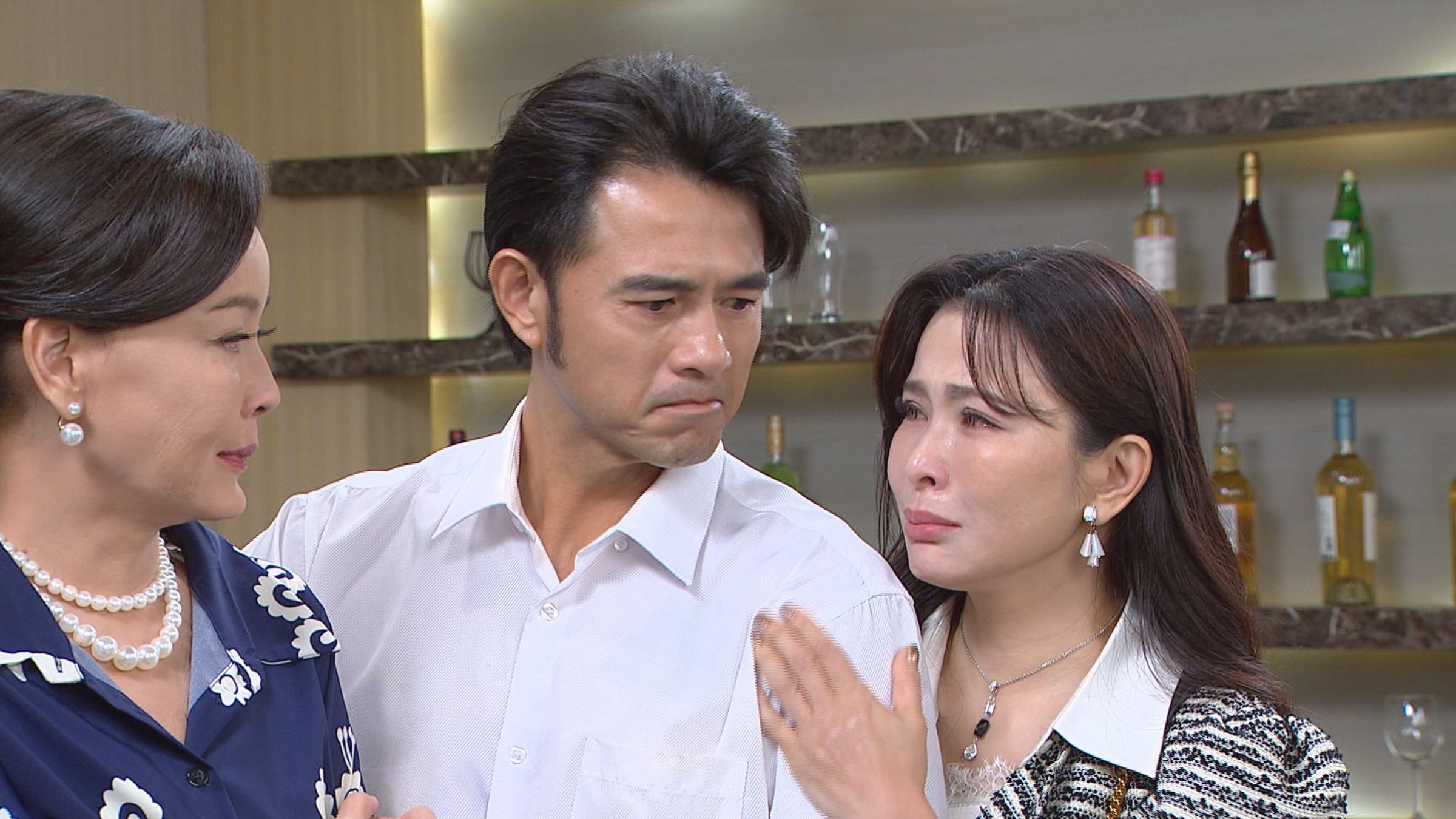 黃玉榮、德馨在八點檔《百味人生》是海歸夫妻。（三立提供）