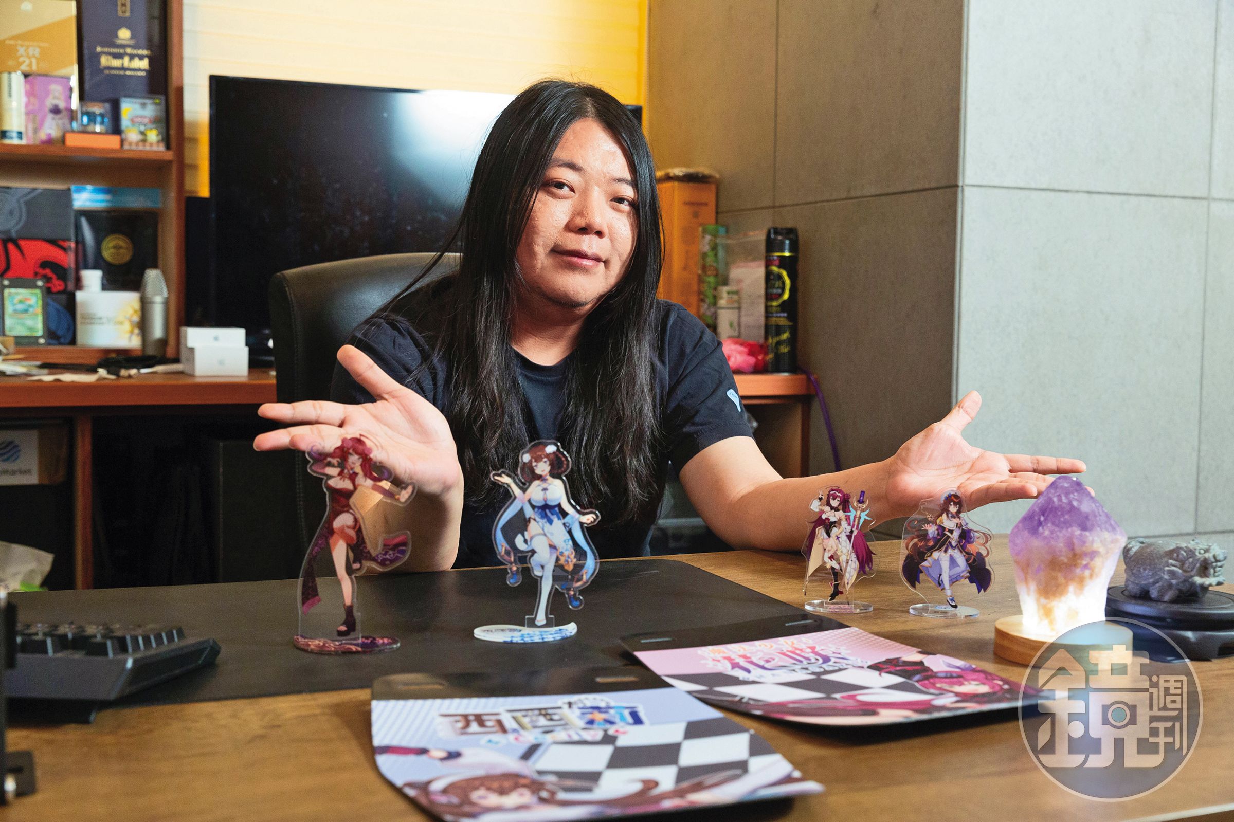 希娜科技藝術執行長吳以尋將VTuber結合手遊,擴大品牌聲量。