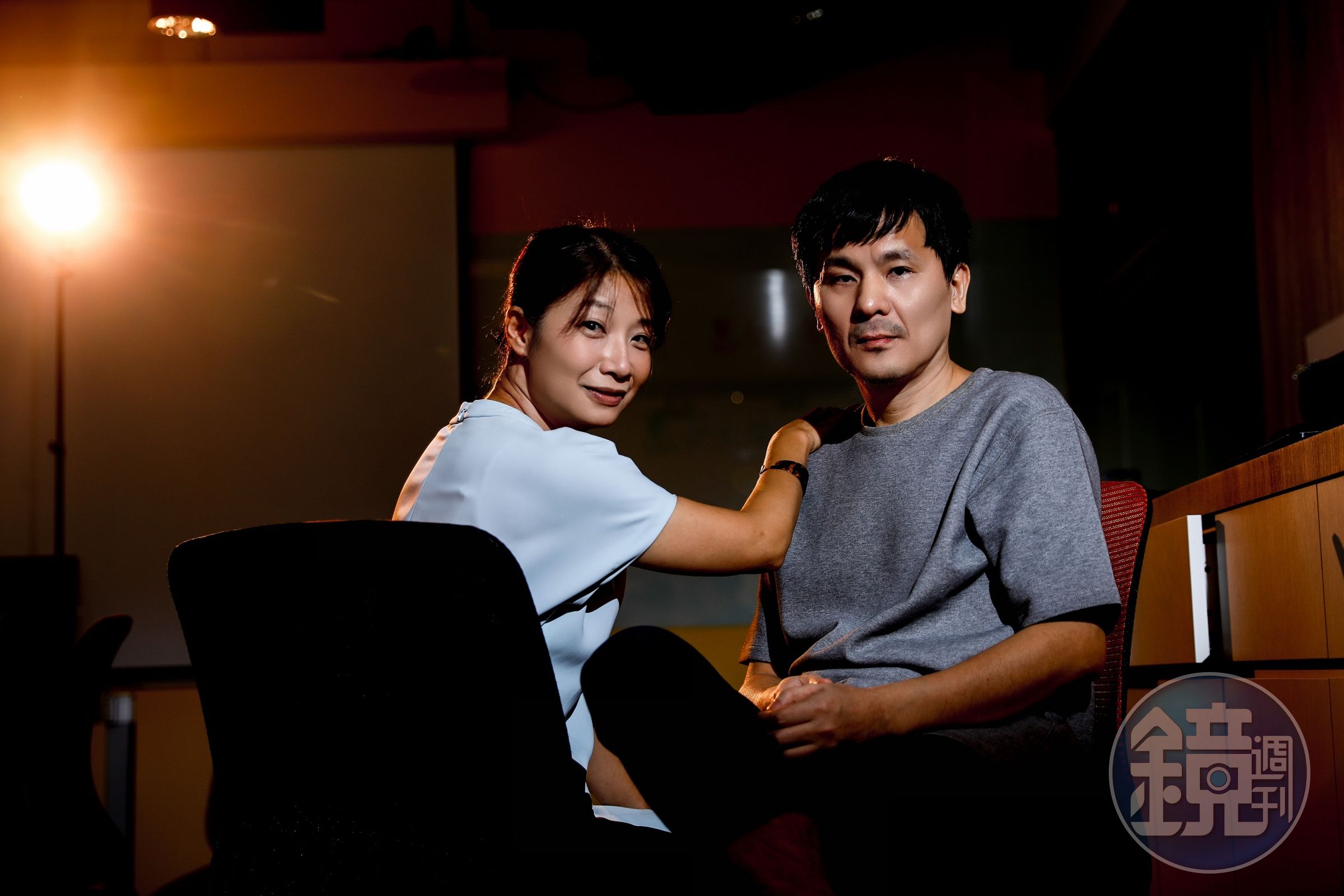 導演靳家驊(右)與監製王小茵(左)是夫妻、也是工作夥伴。