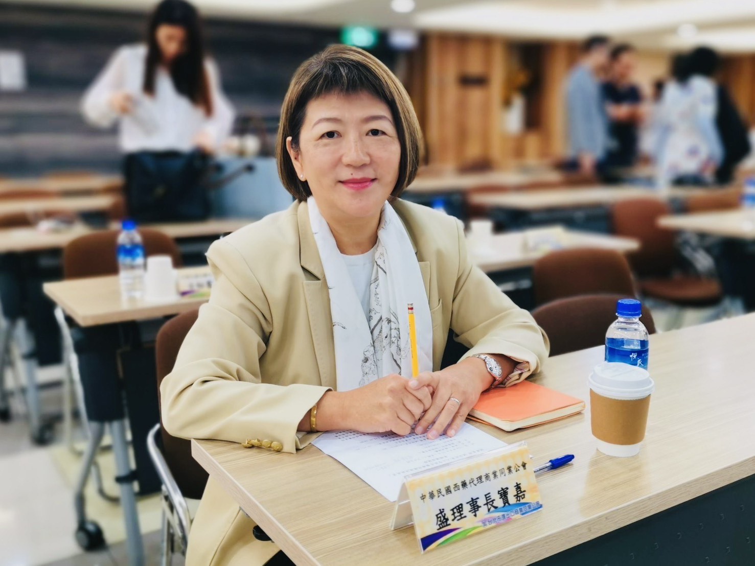 中華民國西藥代理同業公會理事長盛寶嘉籲擴編新藥與醫療科技預算。（盛寶嘉提供）