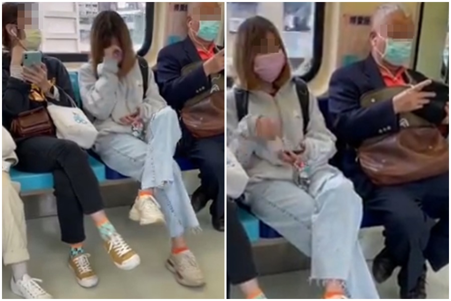 台北捷運一段爆笑影片紅到日本。（翻攝自X）