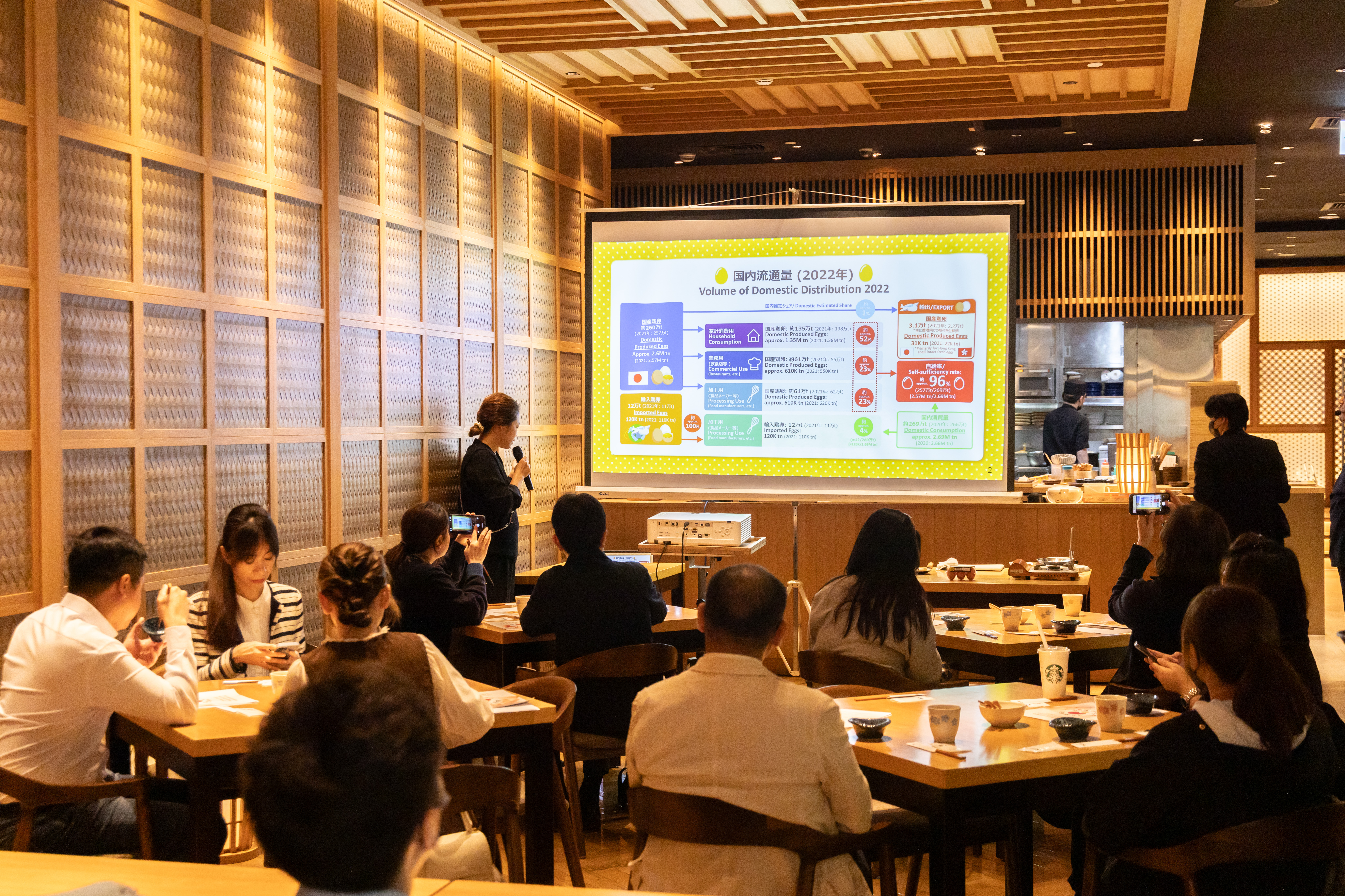 日本雞卵輸出協議會和日本養雞協會來台舉辦微型雞蛋試吃會，推廣日本雞蛋的美味。