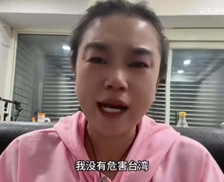 中配「小微」大喊：我沒危害台灣！移民署決議強制出境下午遣送。（翻自bilibili.com）