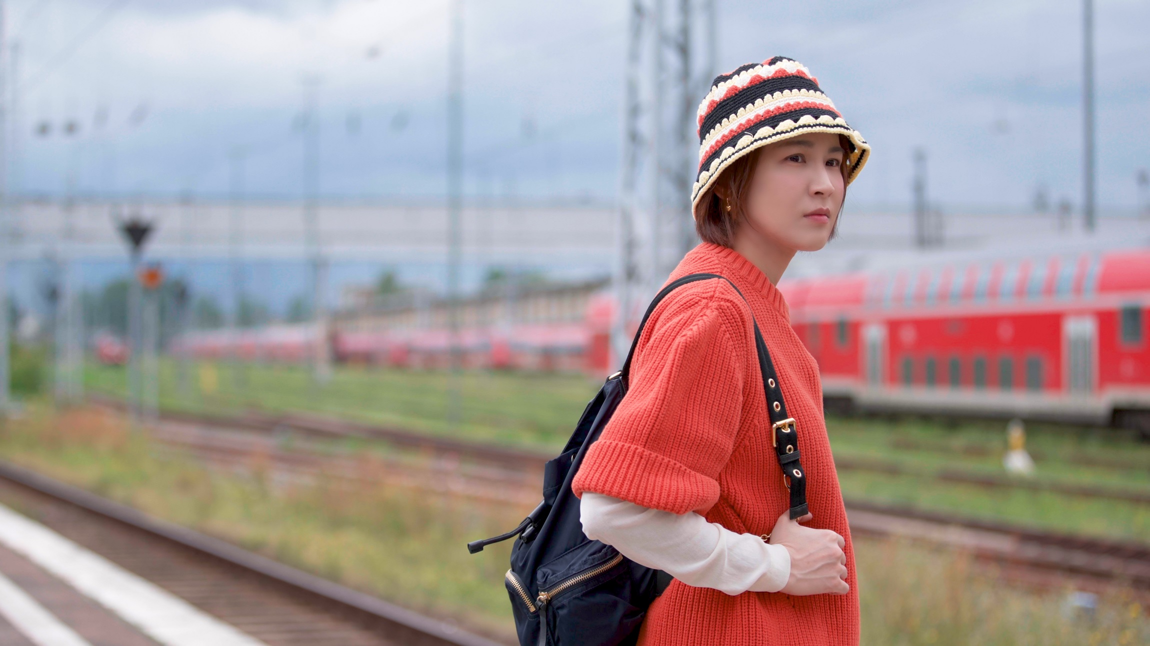 曾沛慈到德國出外景。（公視提供）