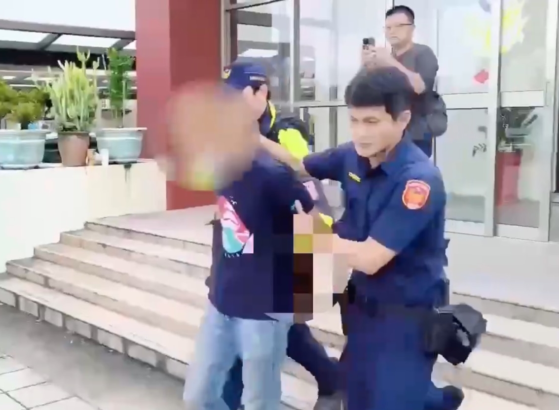 謝男在彰化被捕。（翻攝畫面）