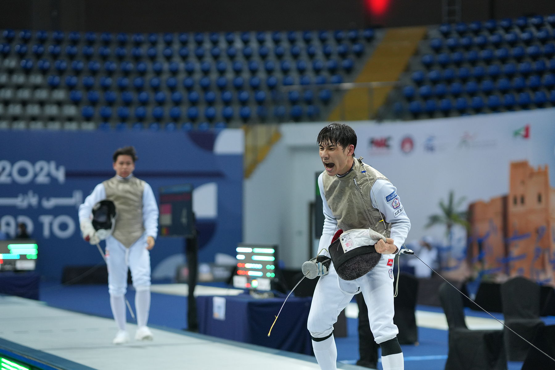 睽違36年，我國終於再有男子選手陳弈通登上奧運擊劍舞台。（翻攝國際擊劍總會臉書）