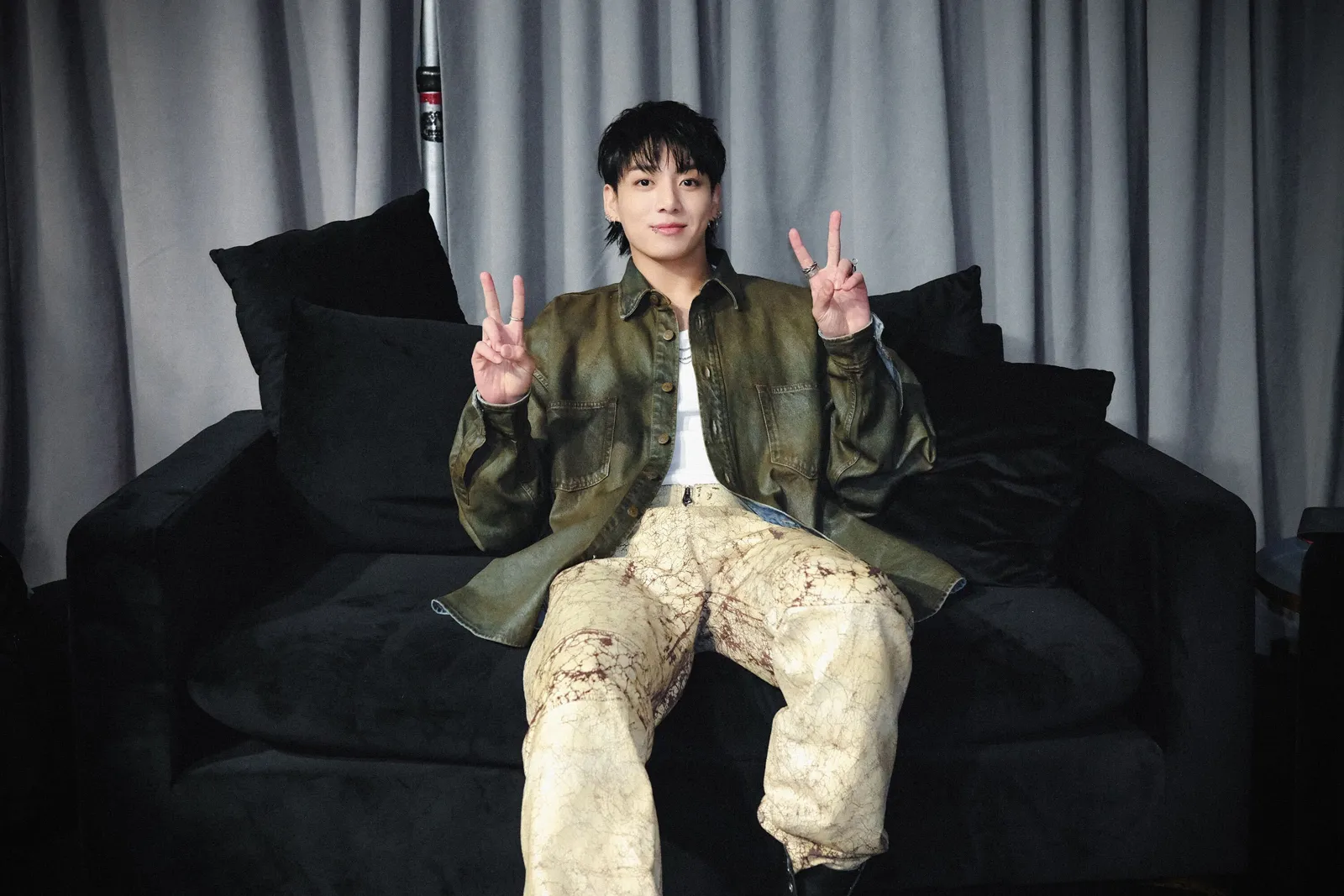 BTS柾國又被私生飯騷擾。（翻攝自Ｘ＠bts_bighit）