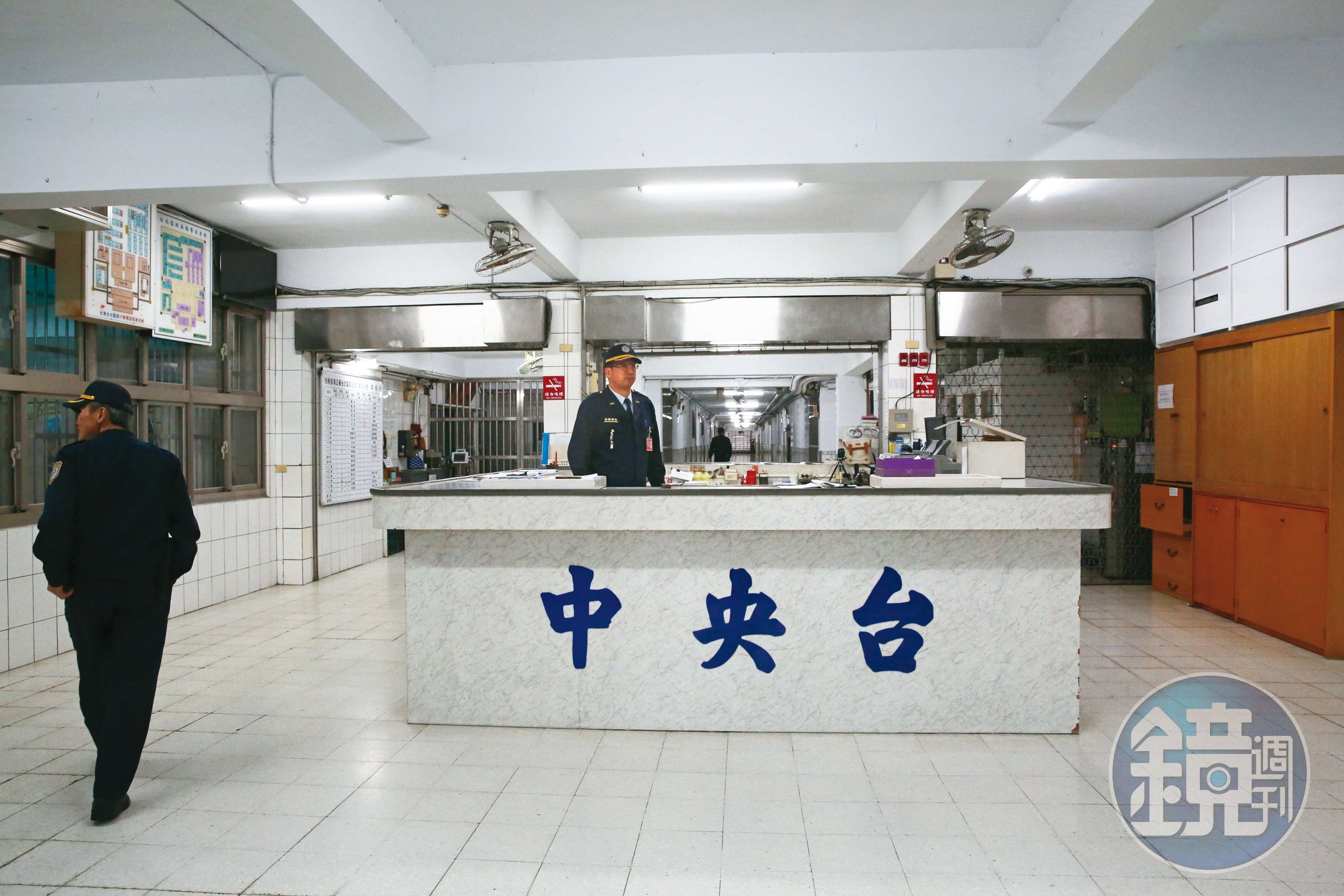 命案發生以後，台北監獄調閱中央台（圖）的監控畫面，希望釐清案情。