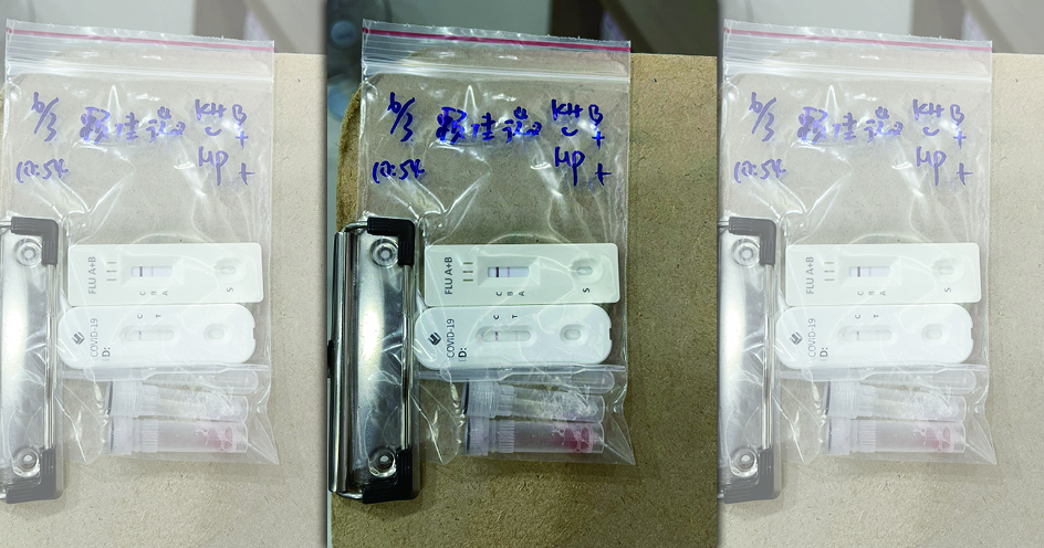 前議員一次中鏢3病毒，醫師建議別亂跑。（翻攝臉書）