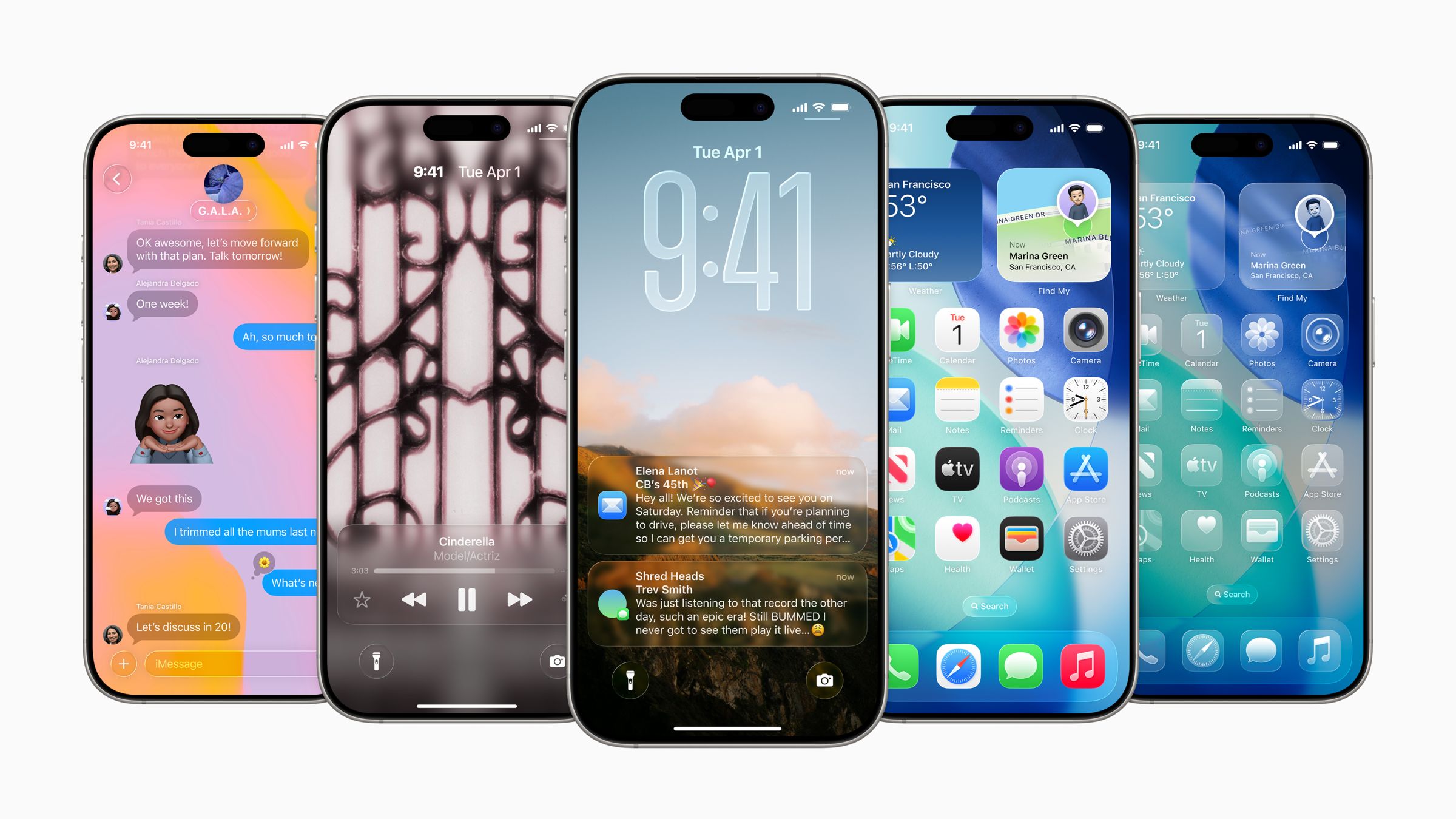 iOS 26 是一項重大更新，帶來優美的新設計、智慧體驗，以及使用者每天常用App 的改良。（翻攝Apple官網）