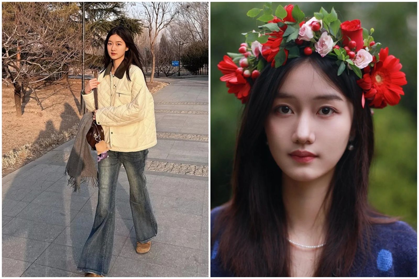 《後宮甄嬛傳》飾演溫宜公主的紀姿含，如今已亭亭玉立。（翻攝紀姿含小紅書、紀姿含微博）