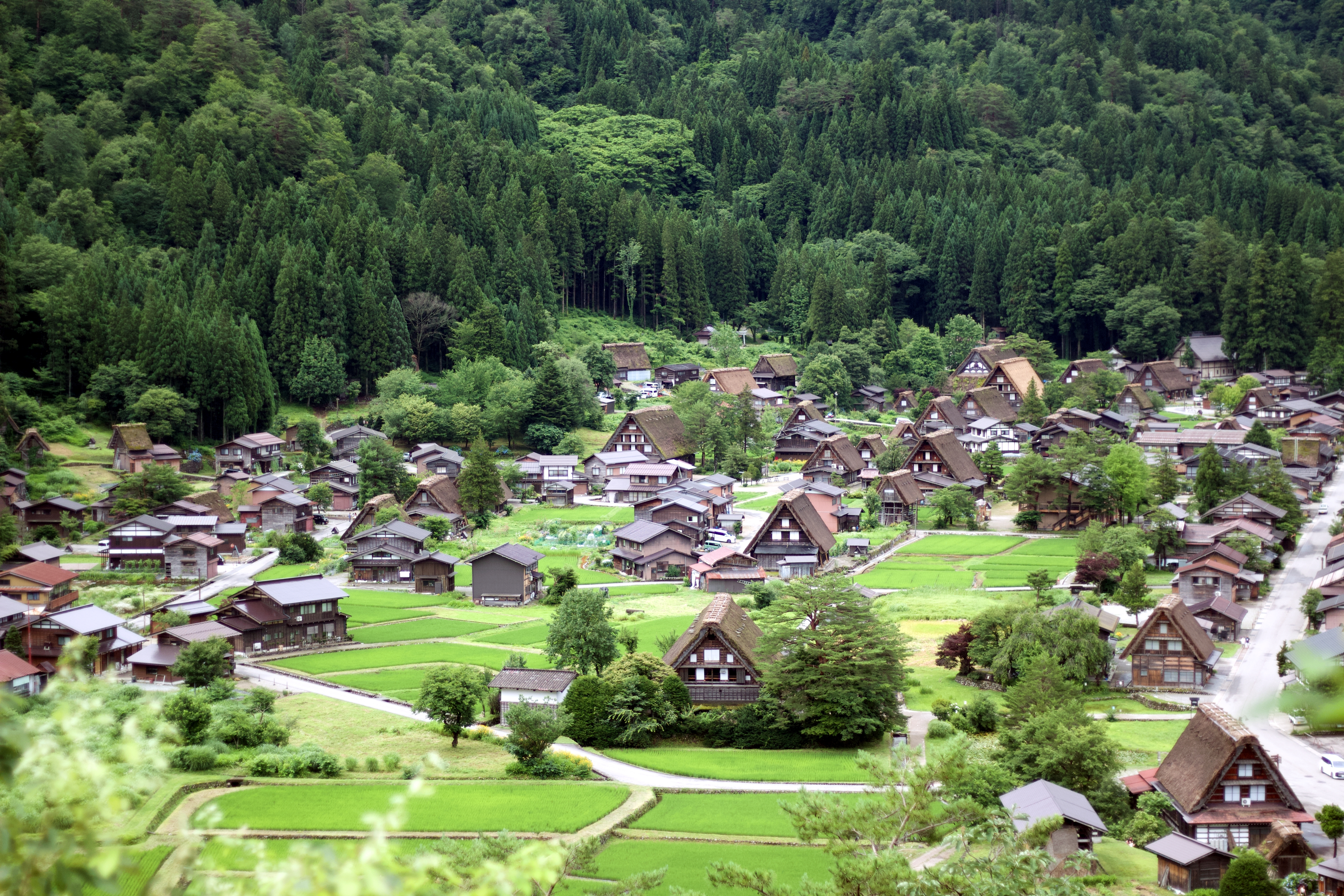 合掌村適合慢慢走、悠哉地享受。