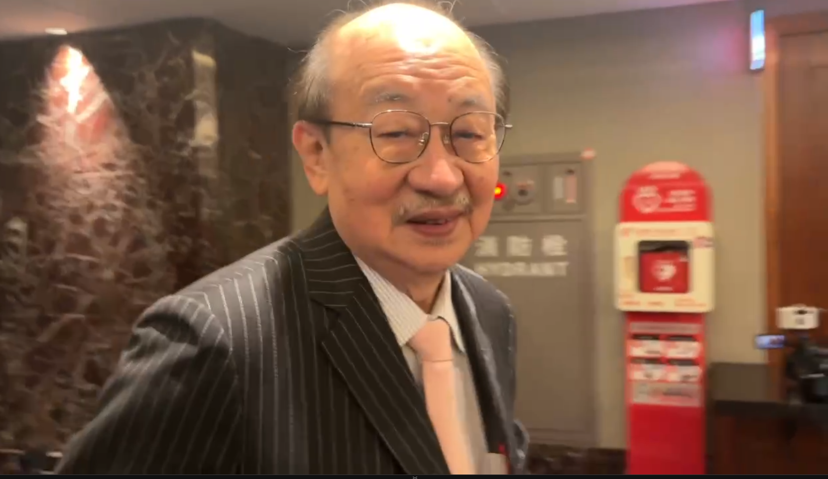 柯建銘今日於活動中突然宣布，這一屆做完就要離開立法院。（翻攝畫面）