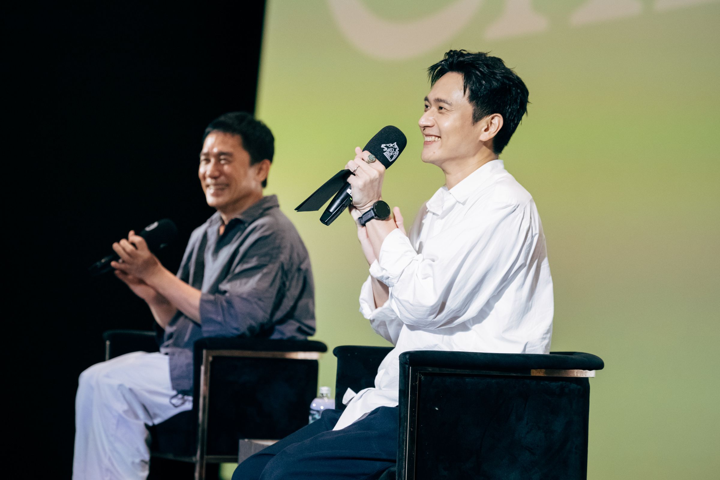 迷弟劉冠廷擔任與談人，笑稱自己像是幸運拿到神燈的人。（金馬執委會提供）