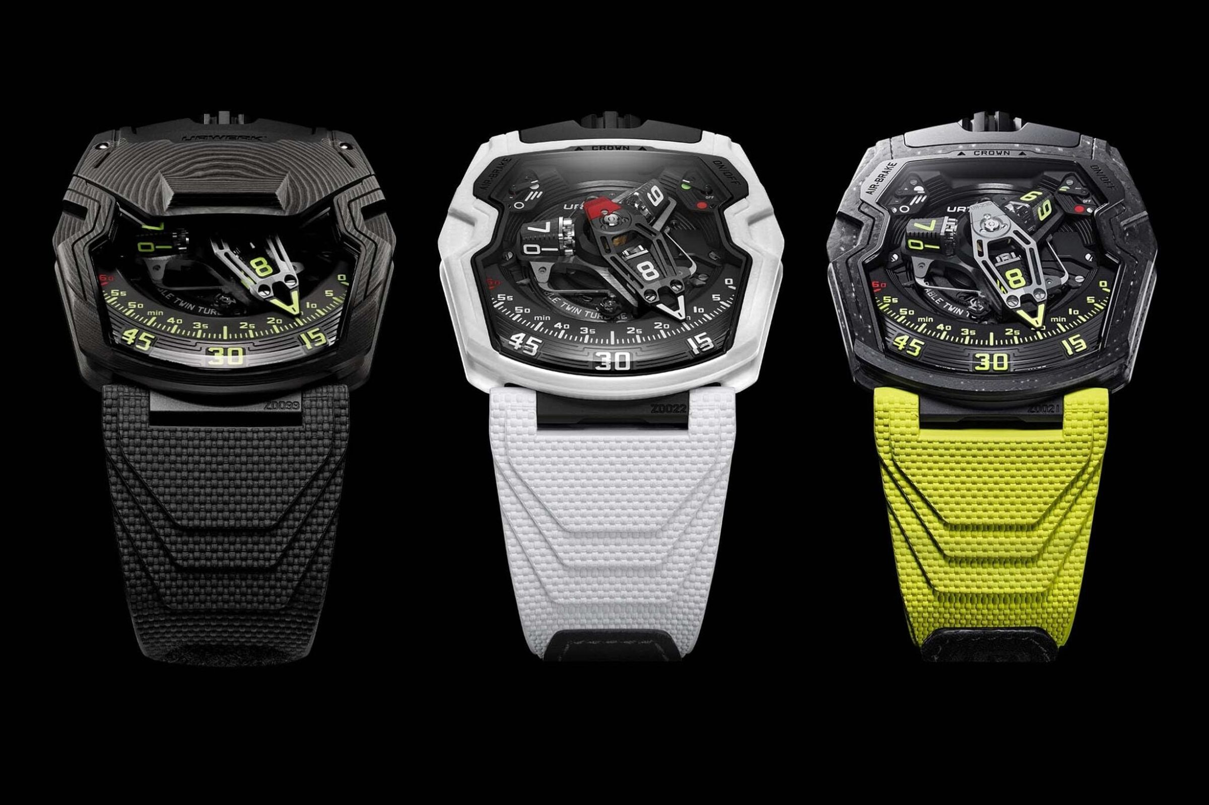 Urwerk UR-230 三部曲（左起Eagle、Polaris、Black Star）