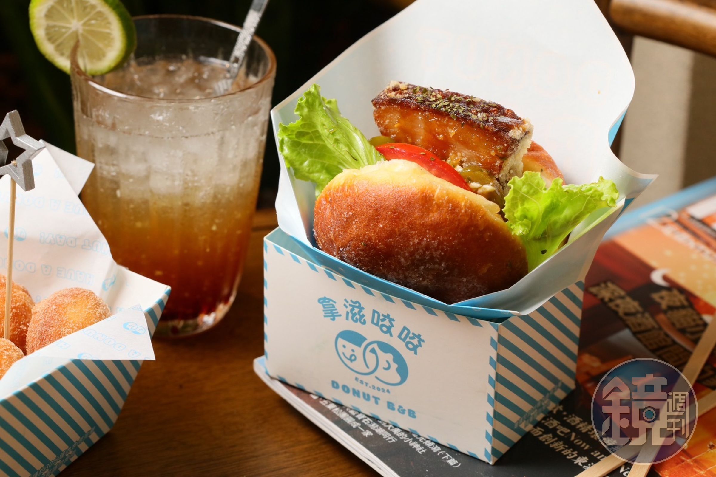 「拿滋咬咬 Donut B&B」顛覆多拿滋的甜點印象,結合台式小吃翻轉風味。