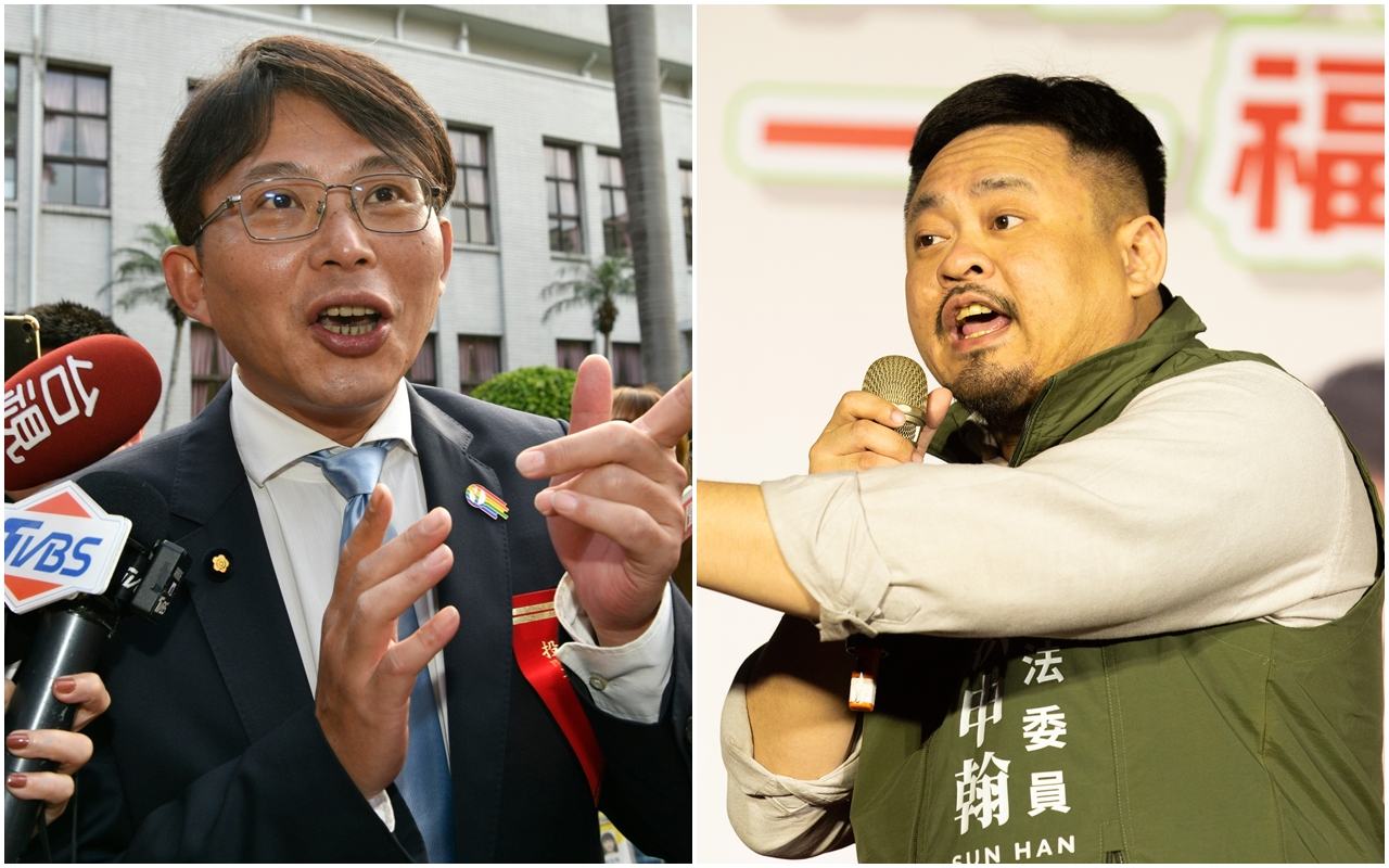 黃國昌（左）呼籲立法院在2月6日開議，洪申翰（右）點出這種要求就是「先射箭再畫靶」，直指黃要把他以外的人，硬貼上一個怠惰的汙名標籤。（合成照，本刊資料照）