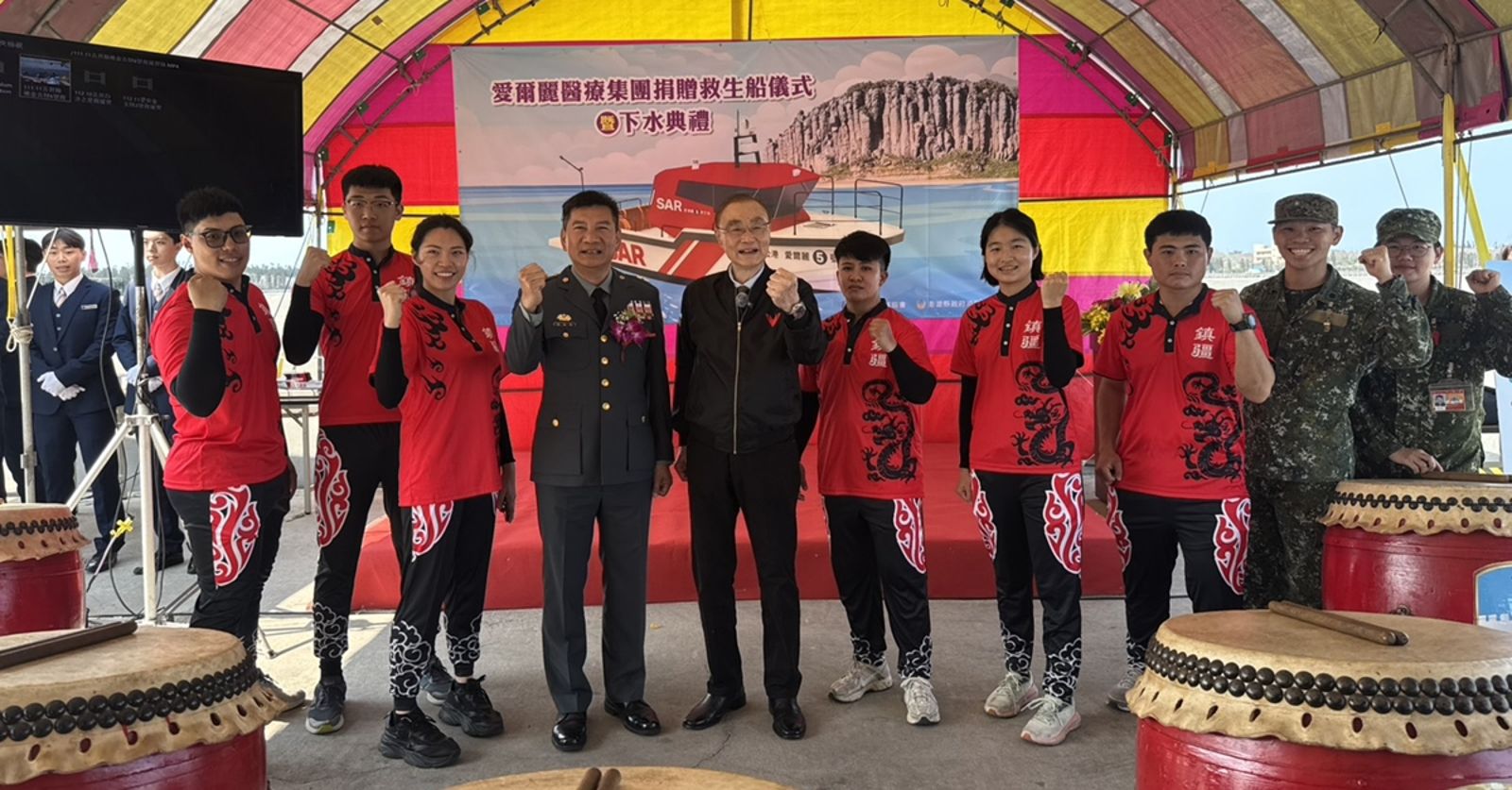 企業送愛心!馮世寬讚:超過120分 澎湖救難協會今受贈「愛爾麗5號」救難船