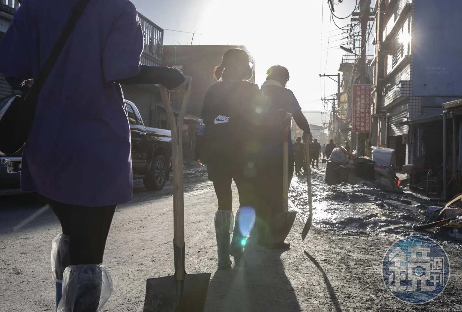花蓮光復地區災情慘重，不少鏟子超人紛紛湧入當地救災。示意圖。（本刊資料照）