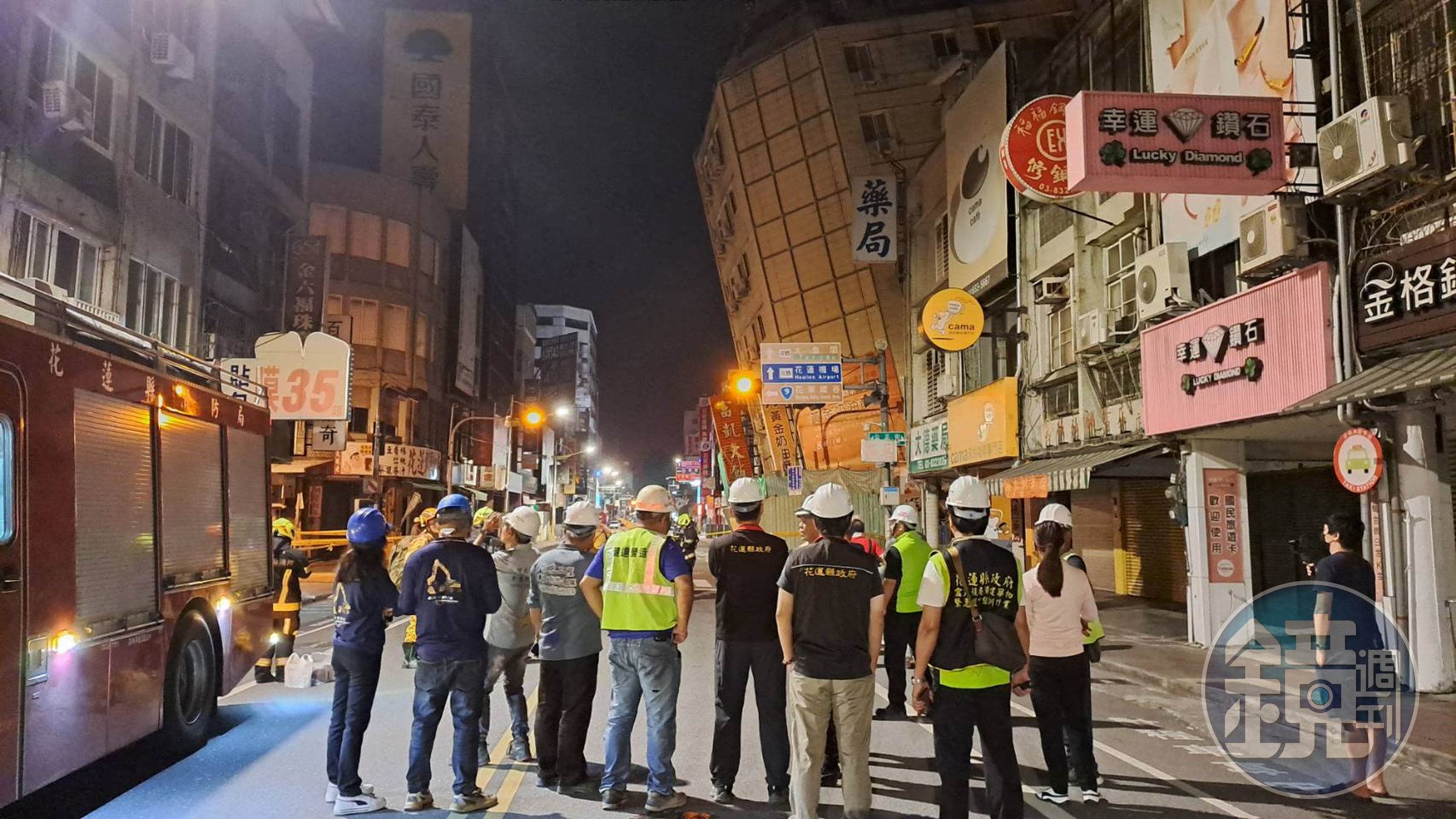 今凌晨又傳有感地震，花蓮「富凱大飯店」也因此傾倒。