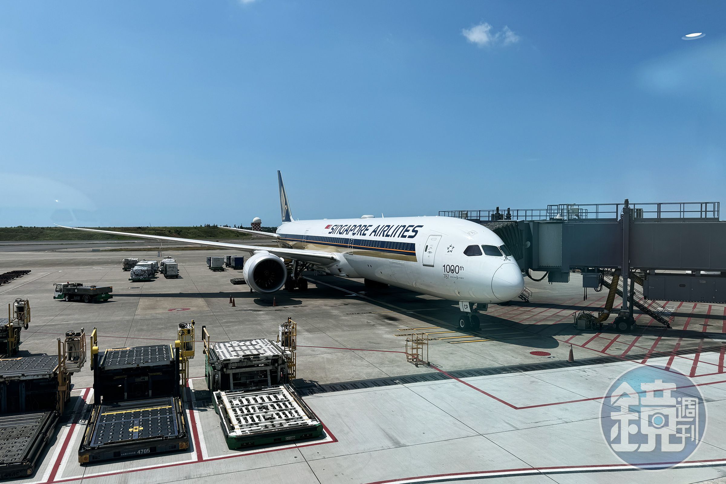 新加坡航空以波音787-10提供每天2班往返台北—新加坡。
