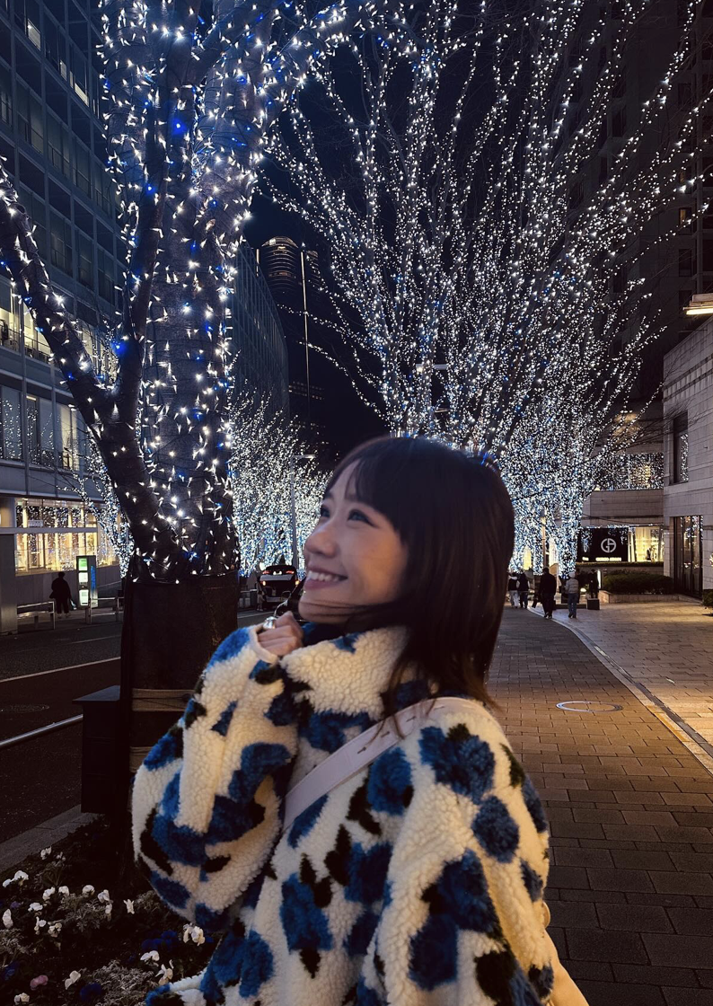 到東京旅遊的她，氣色心情都很快活。（翻攝自Lulu IG)