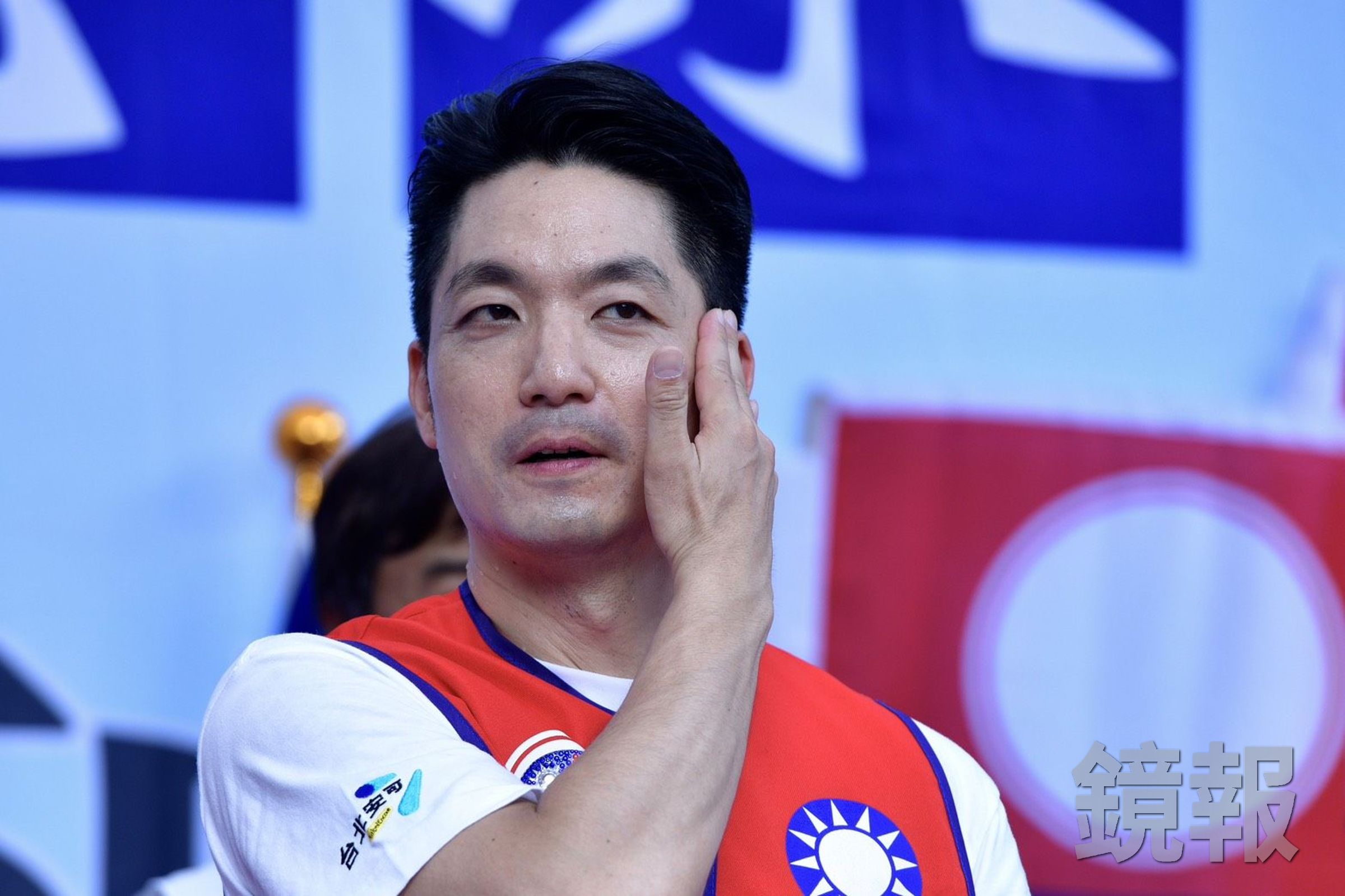 積極爭取連任的台北市長蔣萬安，今終於完成資深媒體人趙少康《少康戰情室》的專訪。（鏡報李智為攝）
