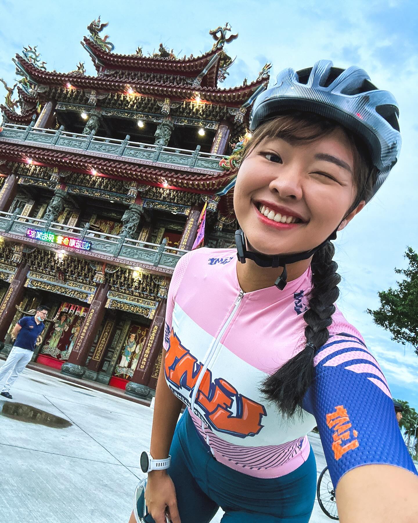 Eva在社群媒體因陽光形象，擁有不少粉絲追蹤。（翻攝自臉書@伊娃 Eva）