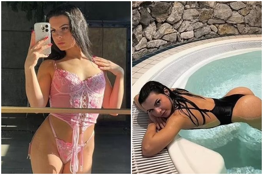 義大利一名火辣幼稚園女教師馬拉加（Elena Malaga），因被家長發現經營成人平台被投訴。（翻攝自IG）