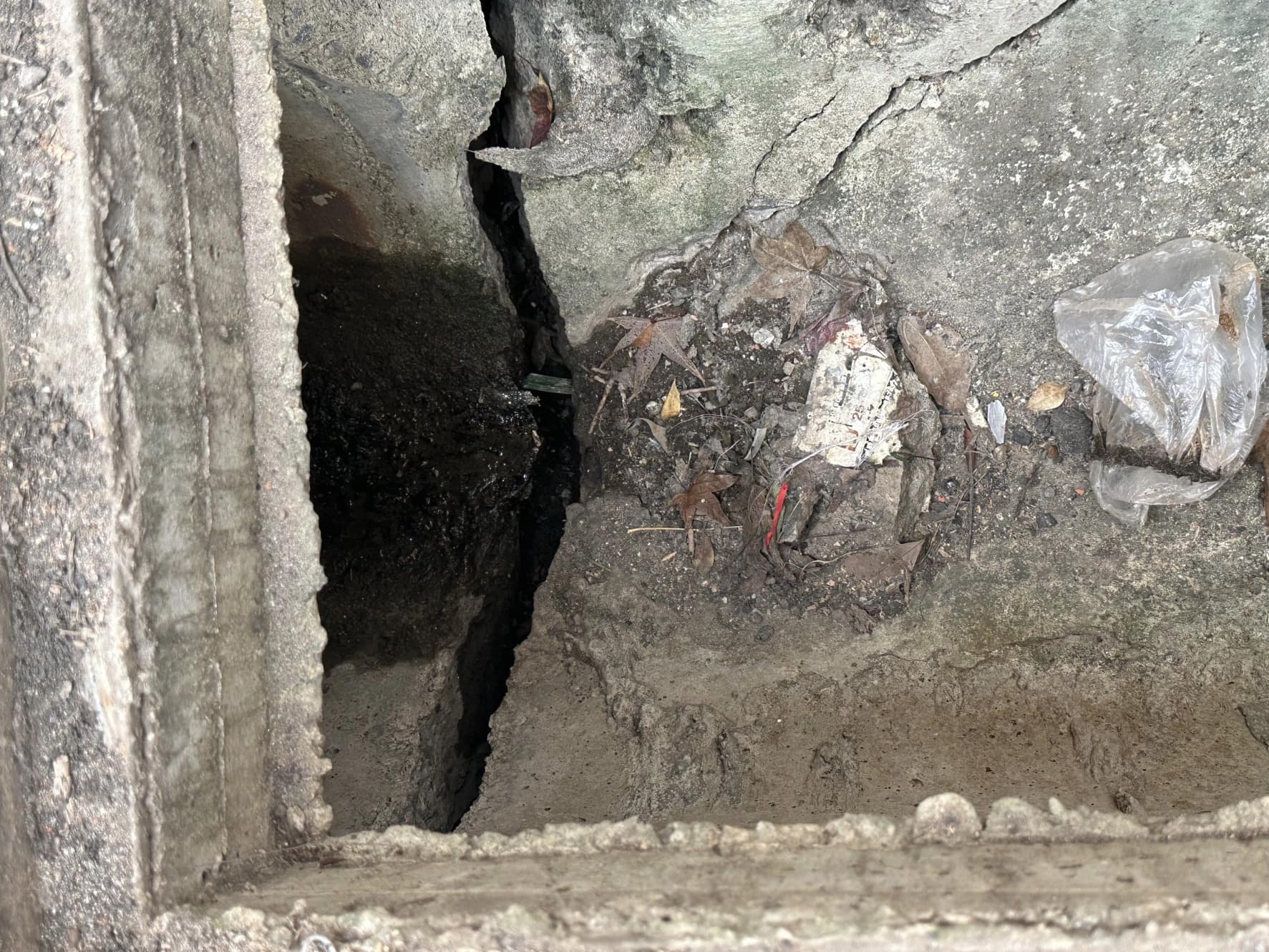 陳怡君表示，大直街受災雙號棟又再度下陷，至今累積7公分，民眾住得心驚膽跳。（翻攝自中山大同陳怡君臉書）