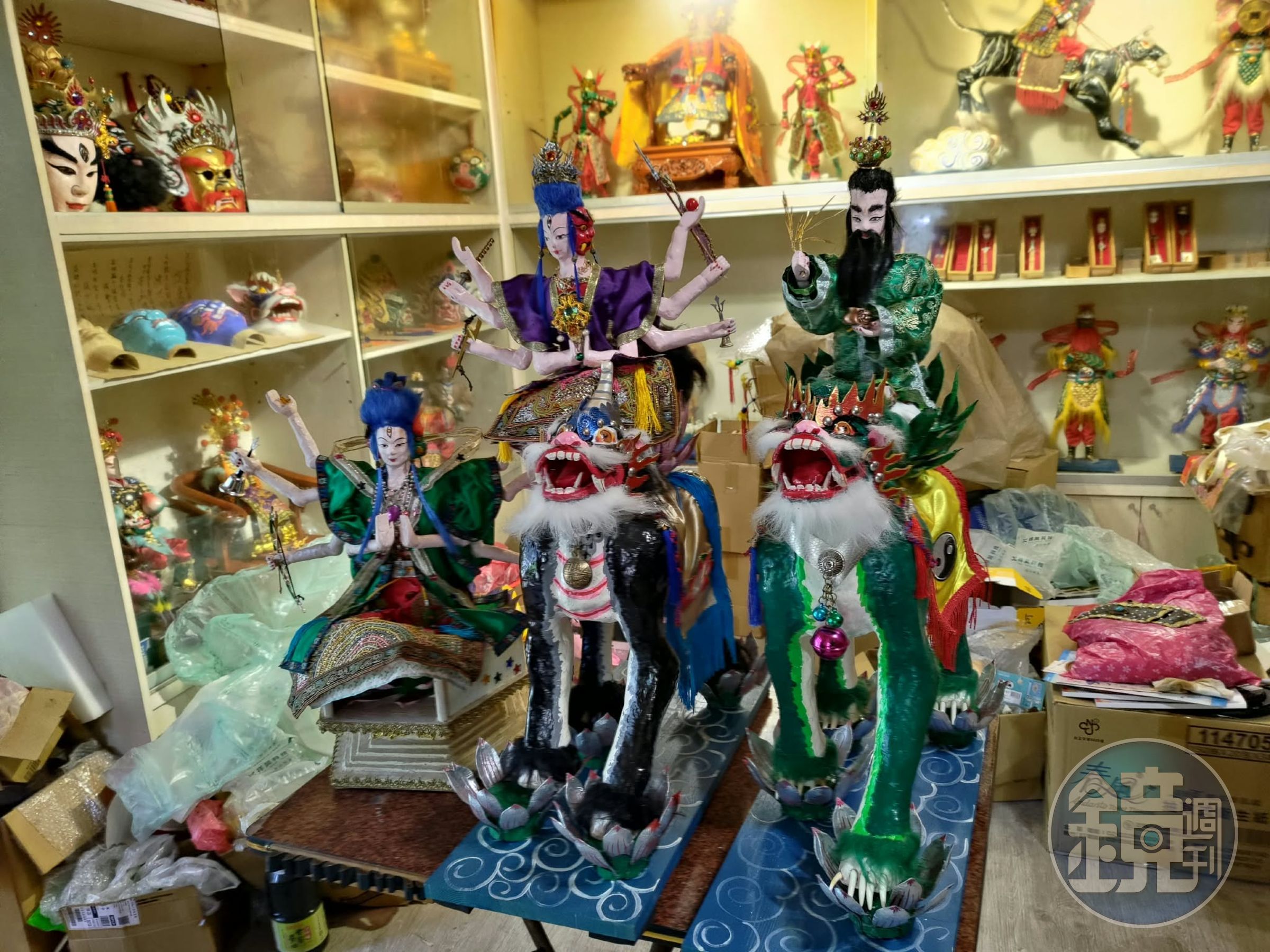 文化部已將「紙塑神像」列為瀕危的無形文化資產。(讀者提供)