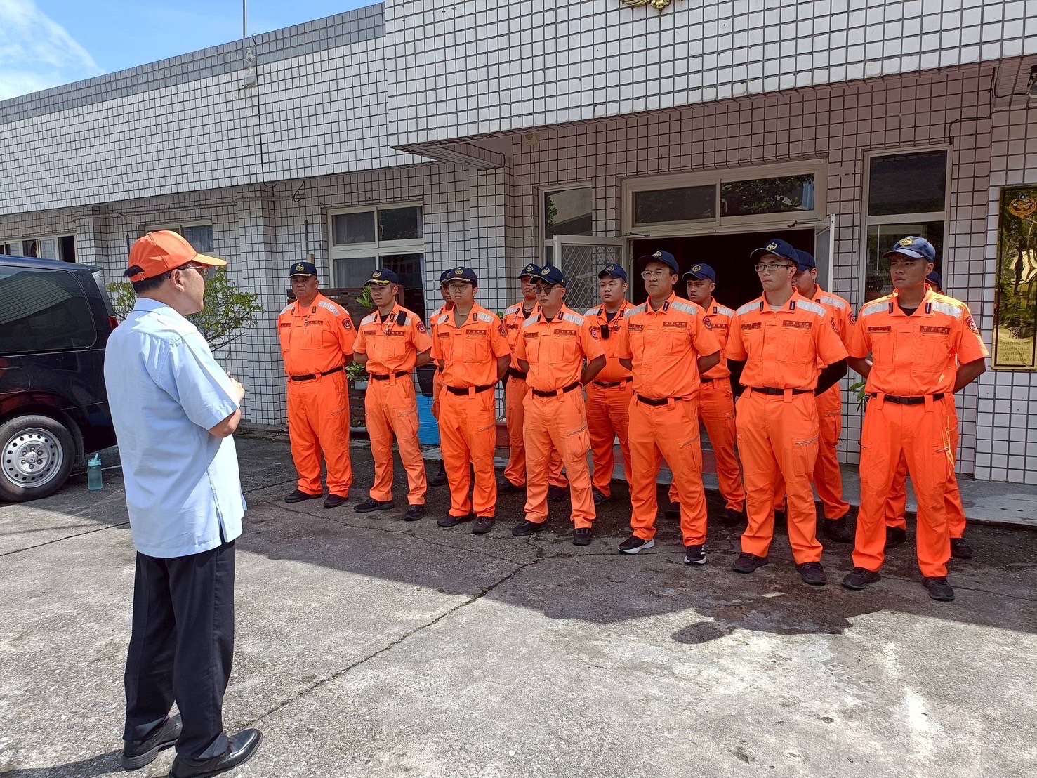 海巡署東部分署調派33人投入救災。（海巡署提供）