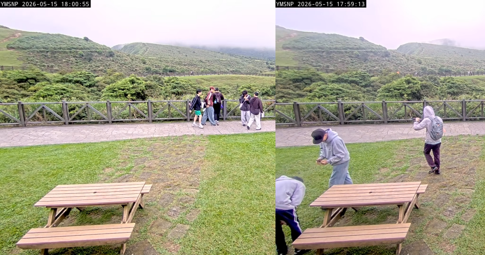 事發後擎天崗鏡頭君所見之處吸引大票人馬紛紛到場打卡朝聖、對鏡頭揮手。（翻攝自YT）