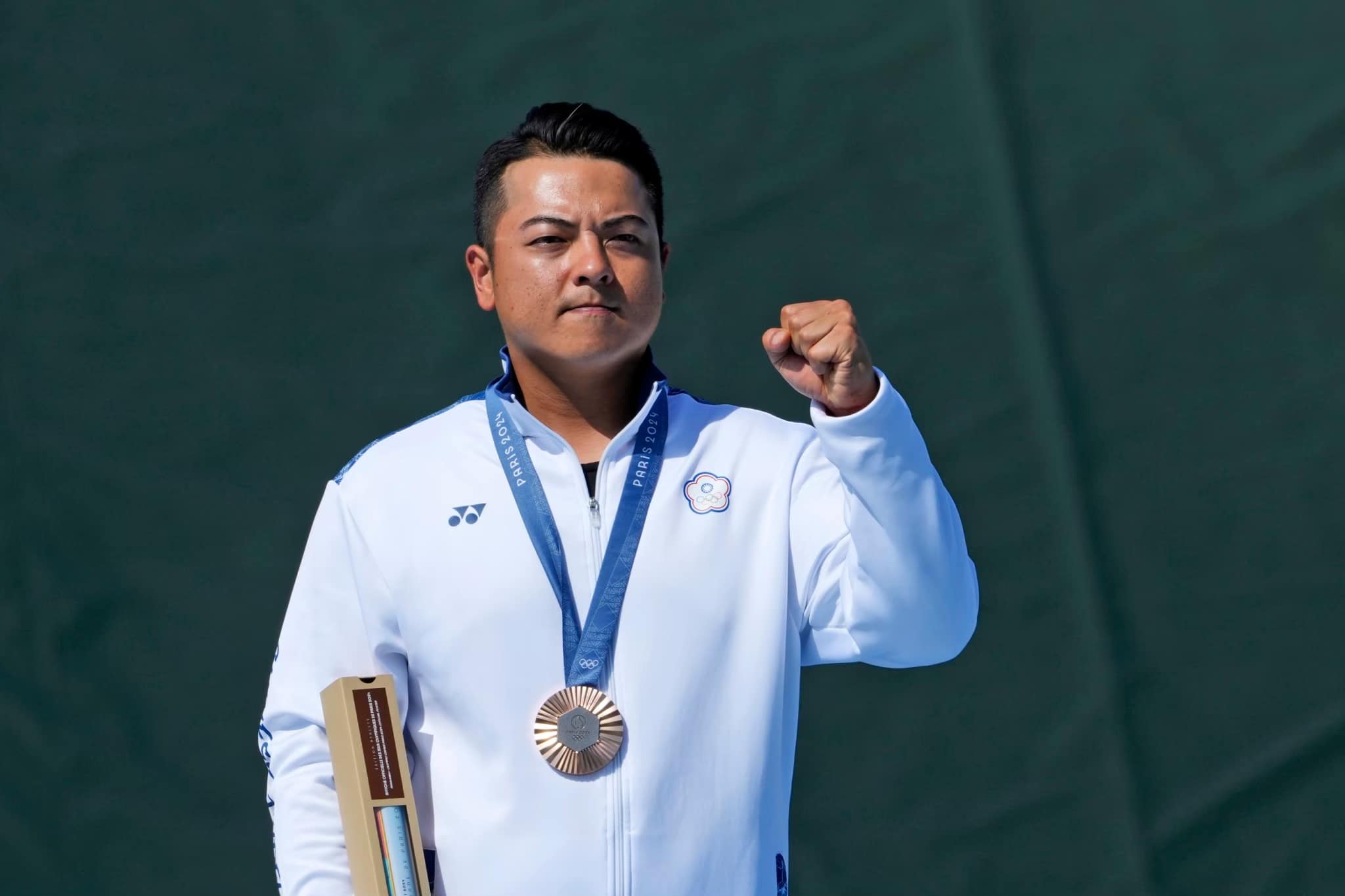 台灣隊射擊名將李孟遠在上屆巴黎奧運奪得射擊定向飛靶銅牌。（翻攝自臉書@李孟遠）