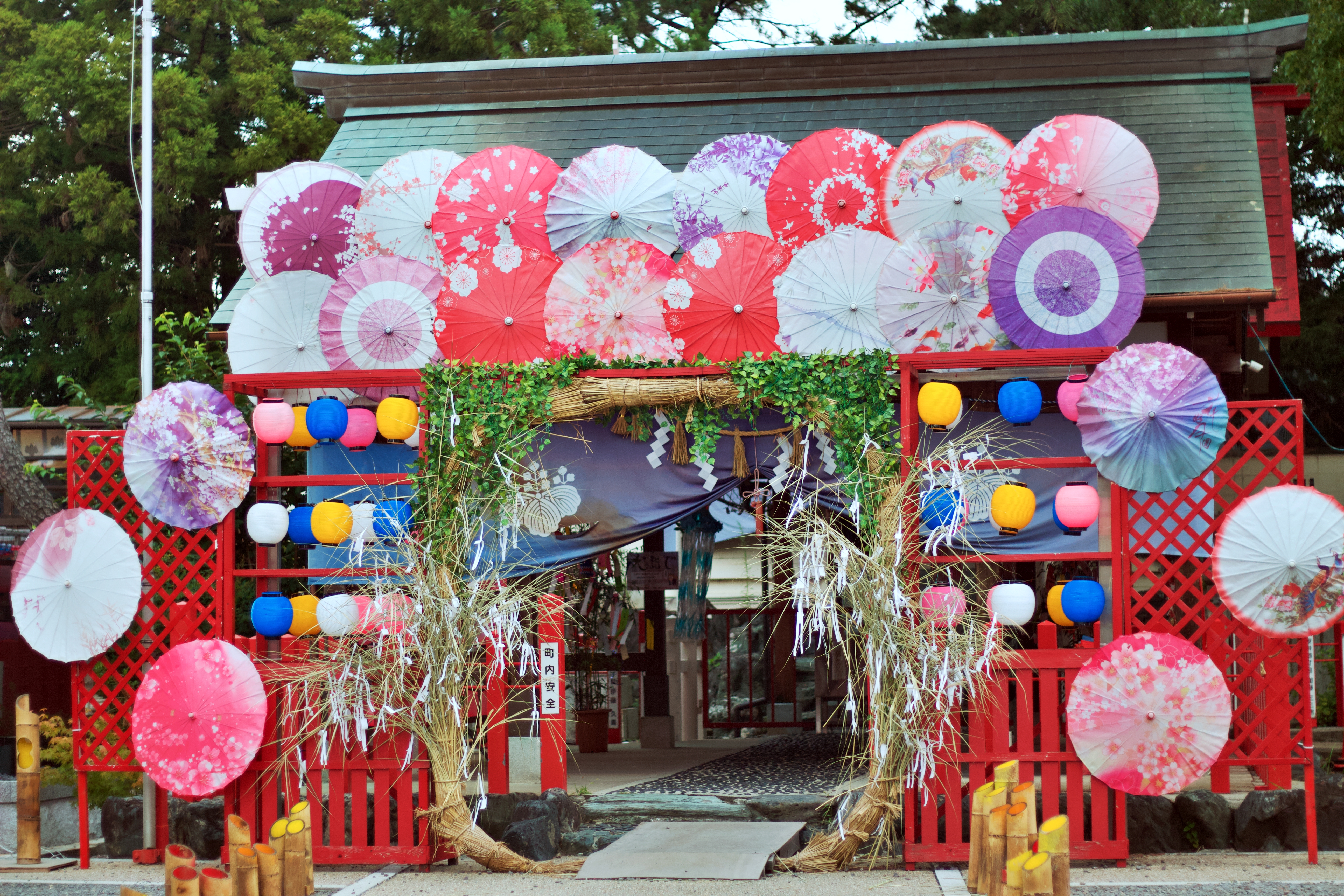 別小江神社光是正門就超好拍。