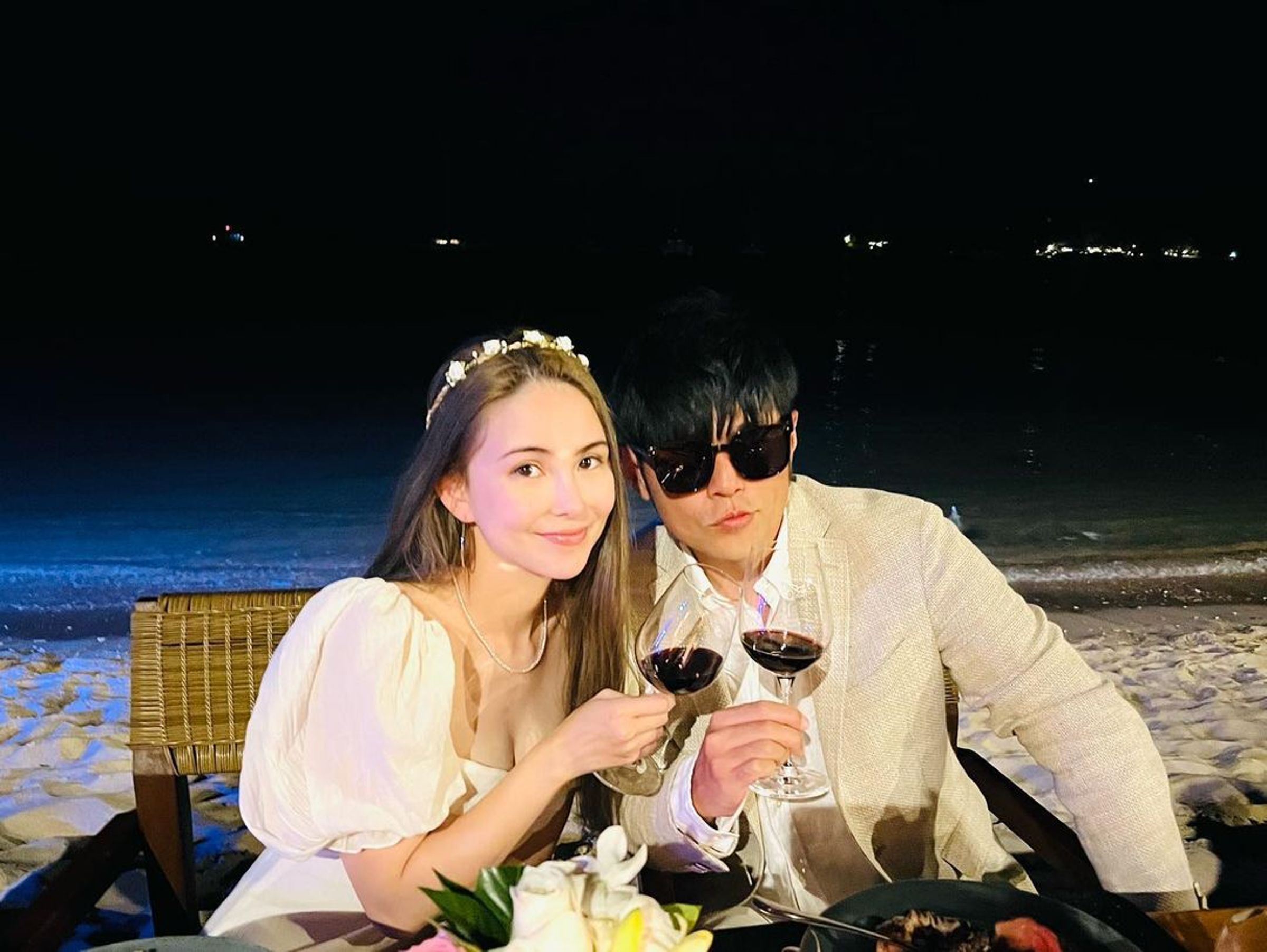 周杰倫和妻子昆凌感情融洽。(翻攝周杰倫IG)