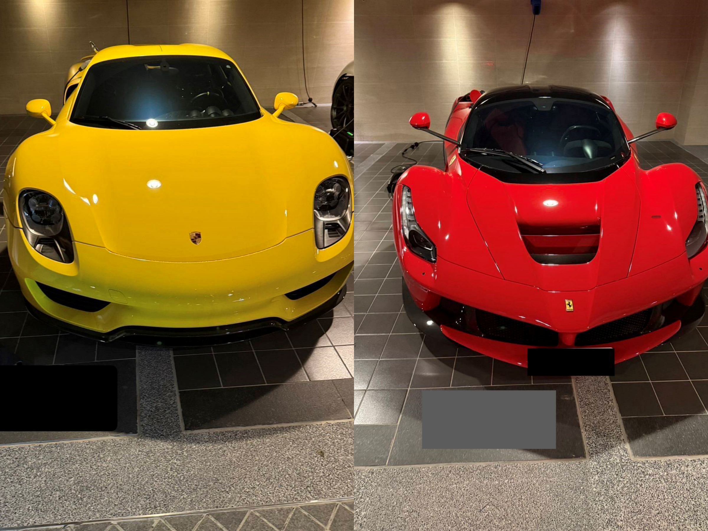 執行署台北分署今日進行太子集團扣押的豪車拍賣。(調查局提供)