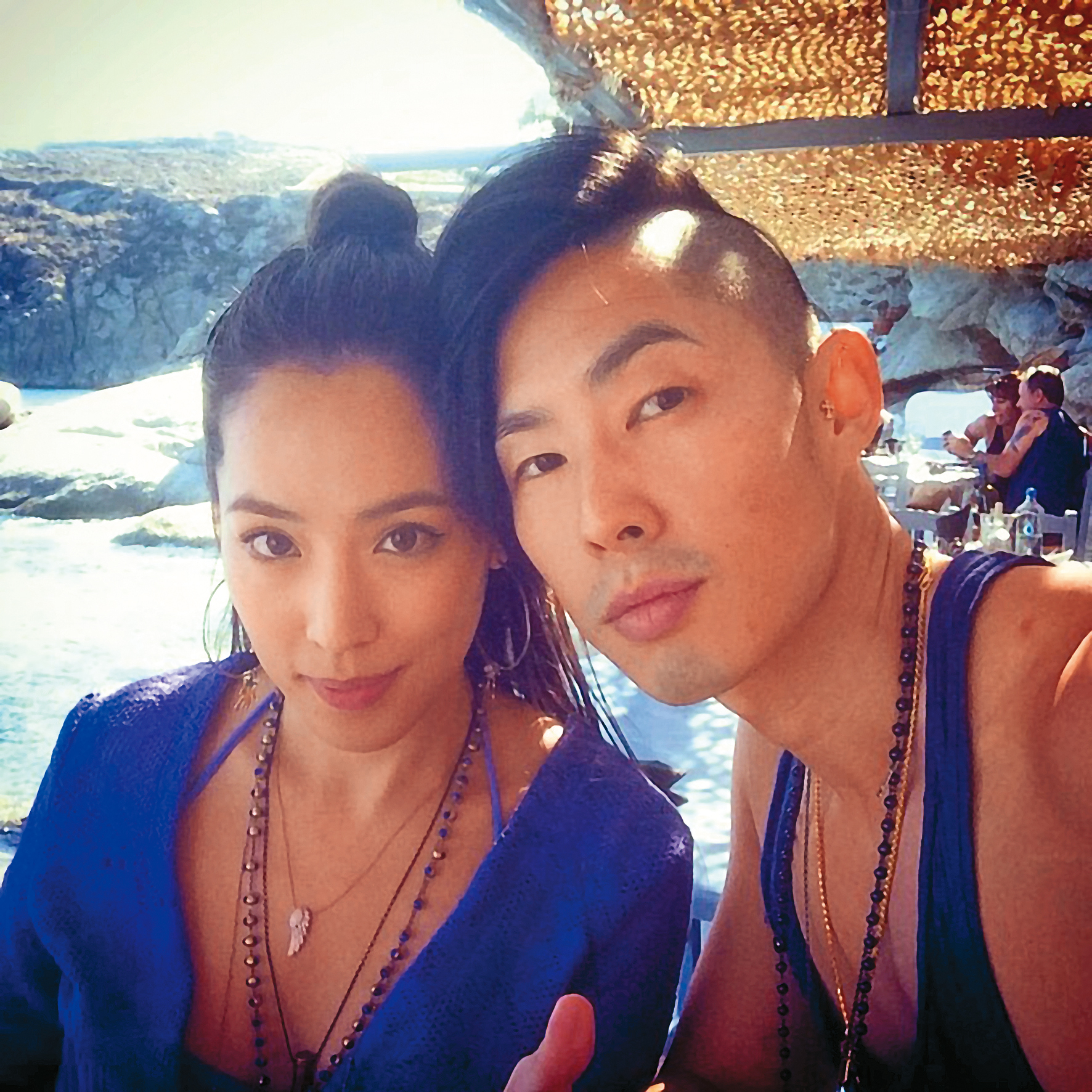 之前交往時就分分合合，吳建豪（右）與Arissa（左）結婚後更是不到1年就傳出夫妻關係有裂痕。（翻攝自吳建豪IG）