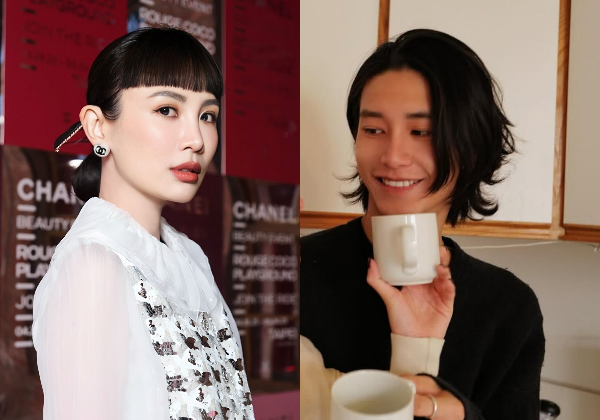 金曲歌后魏如萱（左）認愛網紅Ian（右）。（合成圖，翻攝畫面）