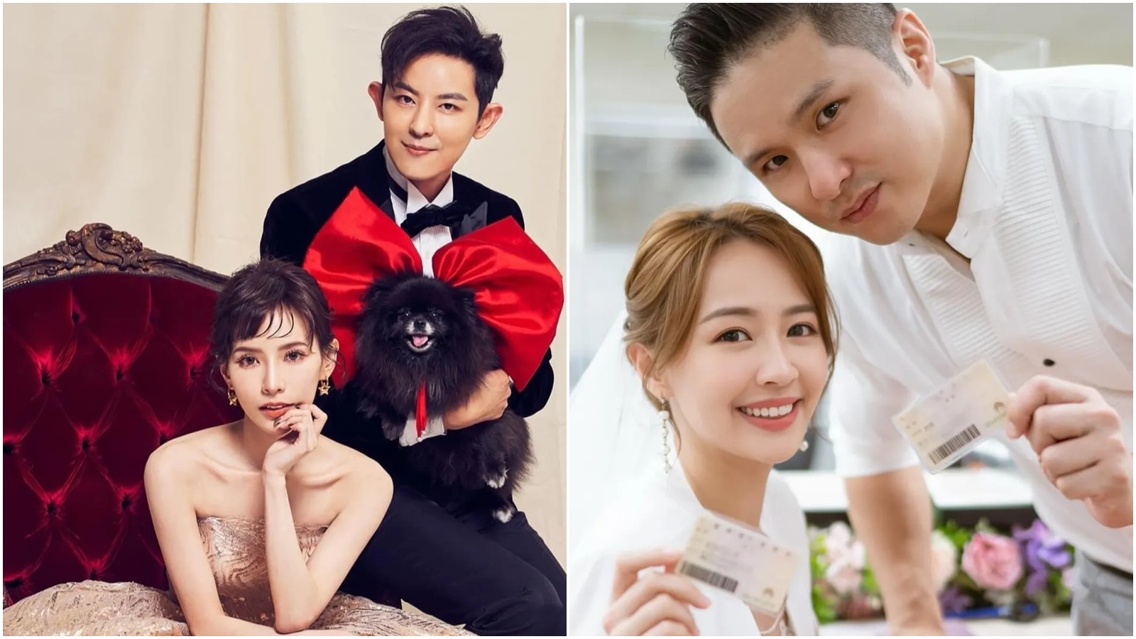 圈內先準備好婚房再結婚的明星不少，如敖犬、陳志強及賴薇如。（翻攝自臉書）