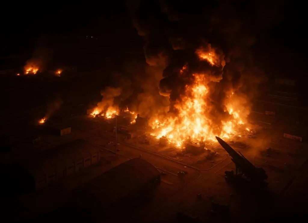 以軍戰機已針對伊朗境內核設施與導彈基地進行精準打擊。（翻攝自Threads / alternativa）