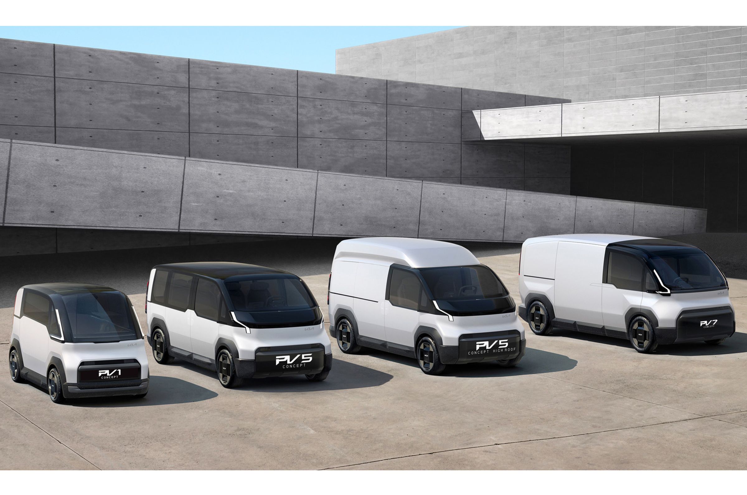 The Kia Concept PV5透過Easy Swap快速易換模組化技術及模組化設計,可依據個人化的不同需求,在相同車台上更換不同功能的車廂,提供不同用途。