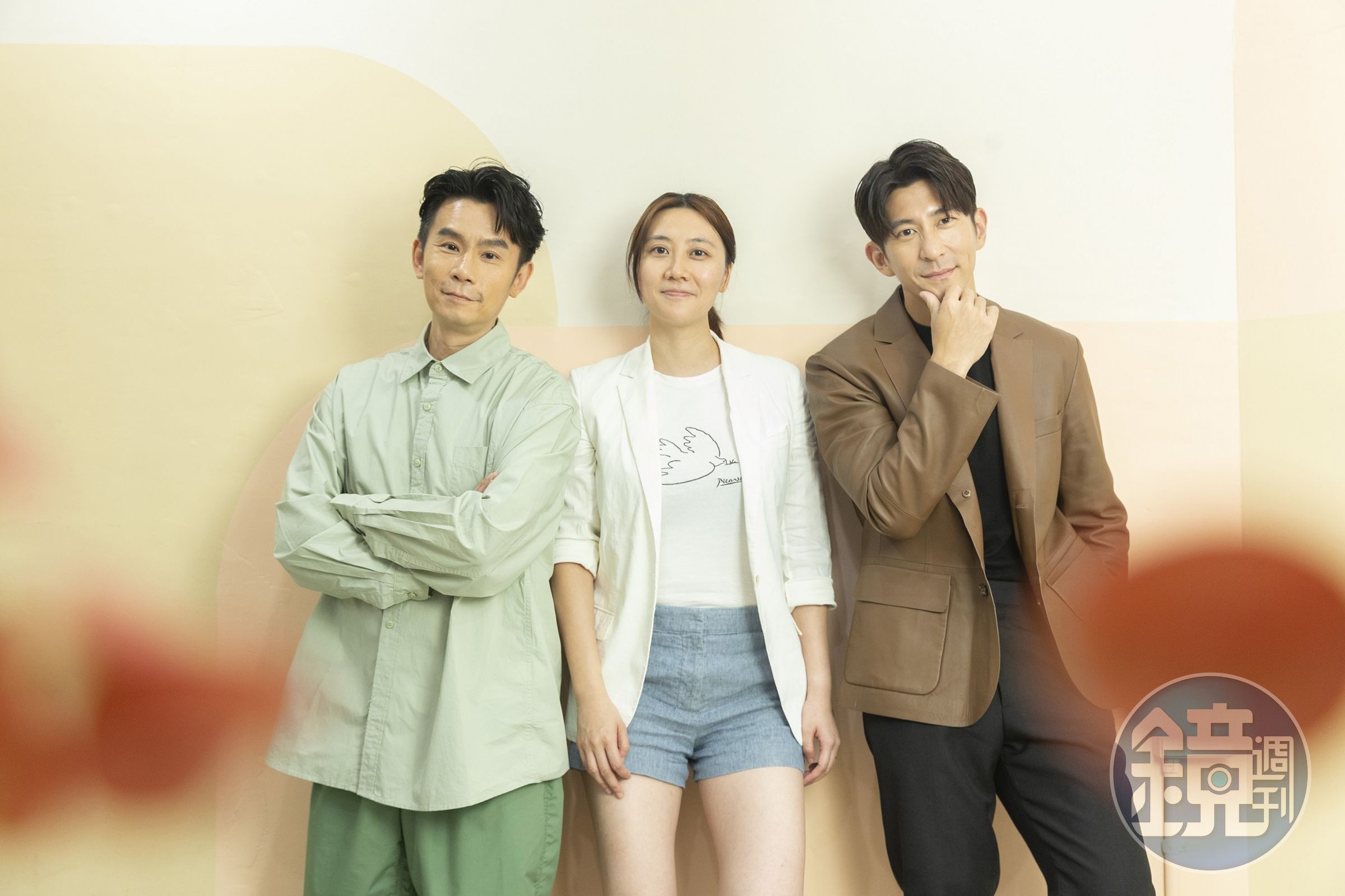 總編劇杜政哲（左起）、導演黃綺琳與首次擔任製作人的修杰楷，分享《此時此刻》幕後製作過程。