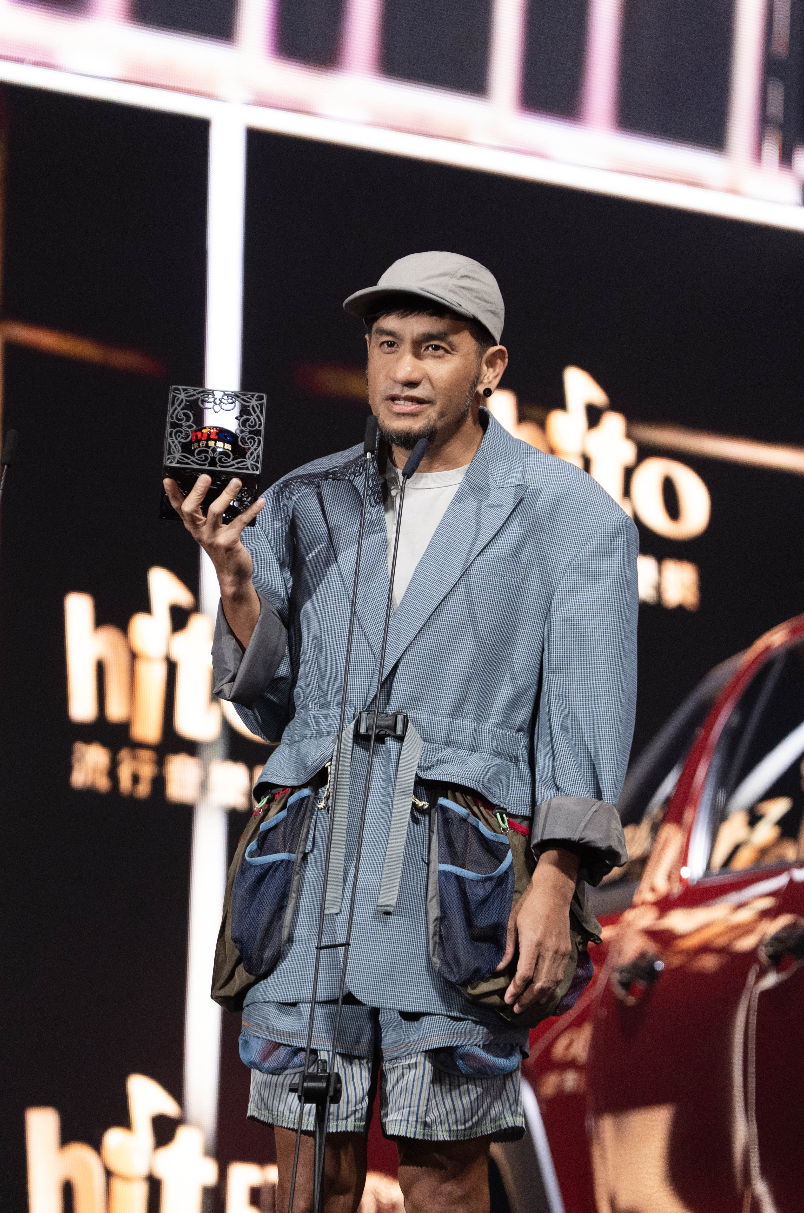 張震嶽出席2026 hito流行音樂獎頒獎典禮，新作獲得肯定。（圖／Hit Fm提供）