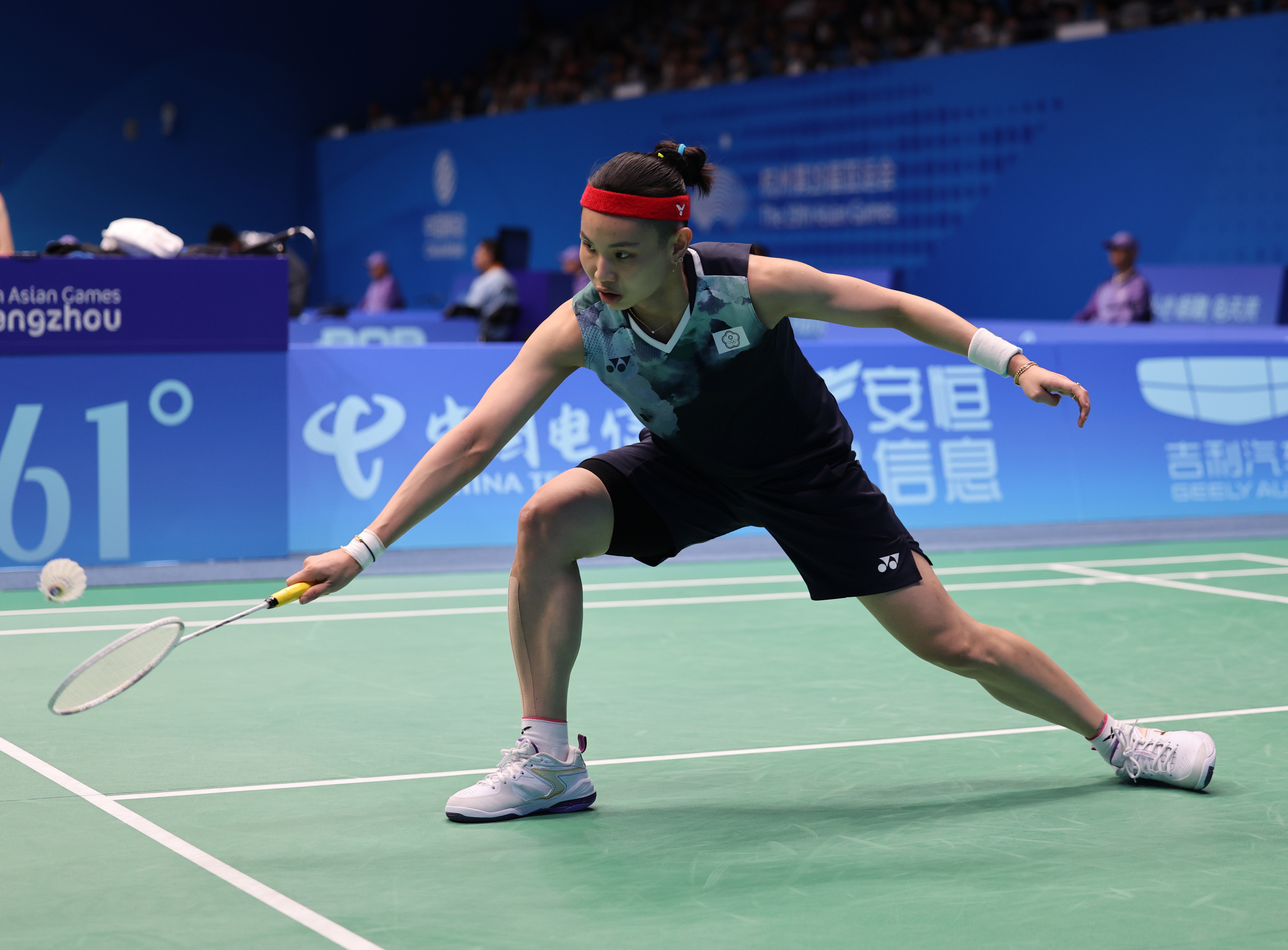 戴資穎在本屆亞運意外敗北日本好手大堀彩，止步於16強。（中華奧委會提供）