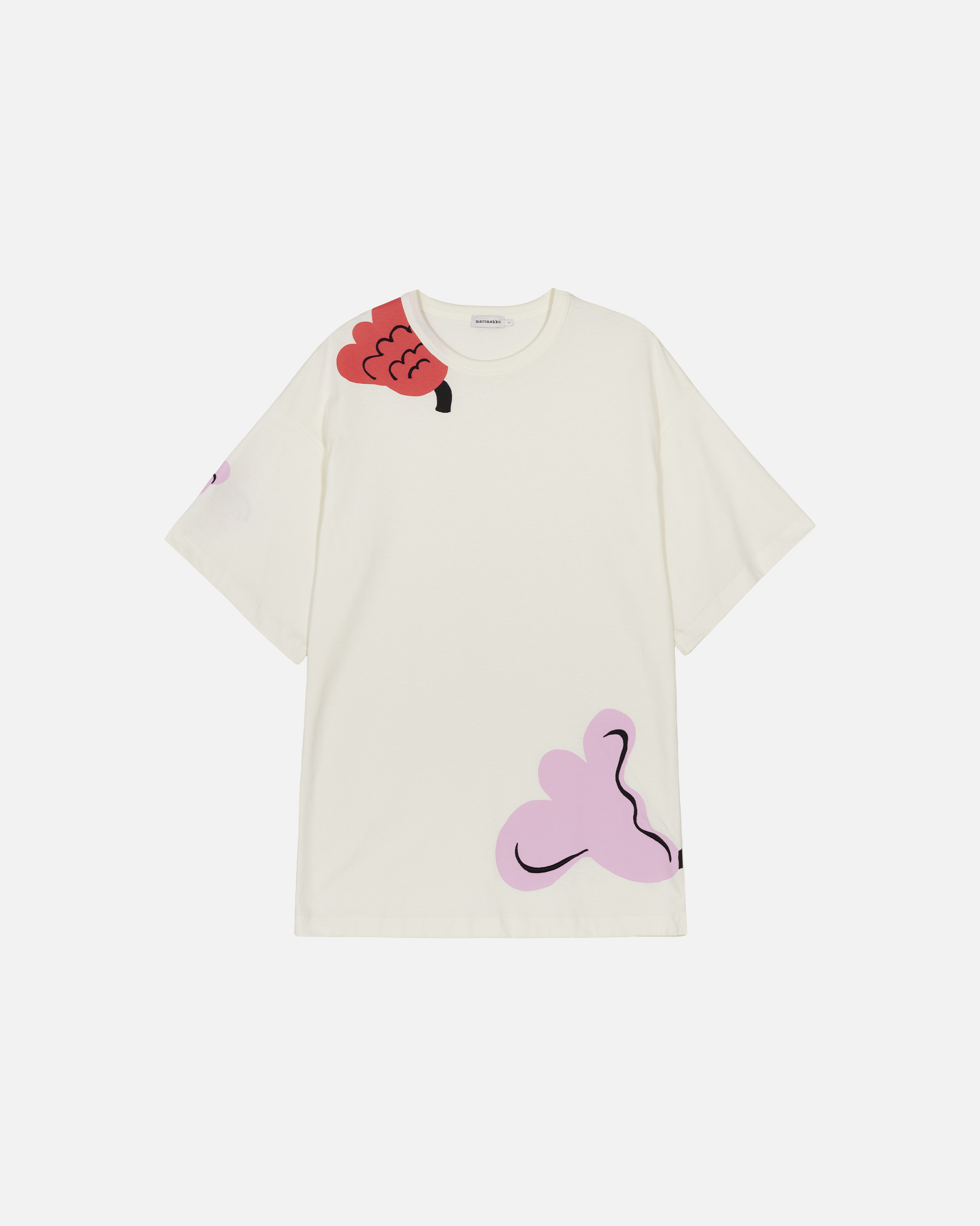 Marimekko Kukasta kukkaan花間漫舞印花短袖上衣。NT$6,290(俊思提供)